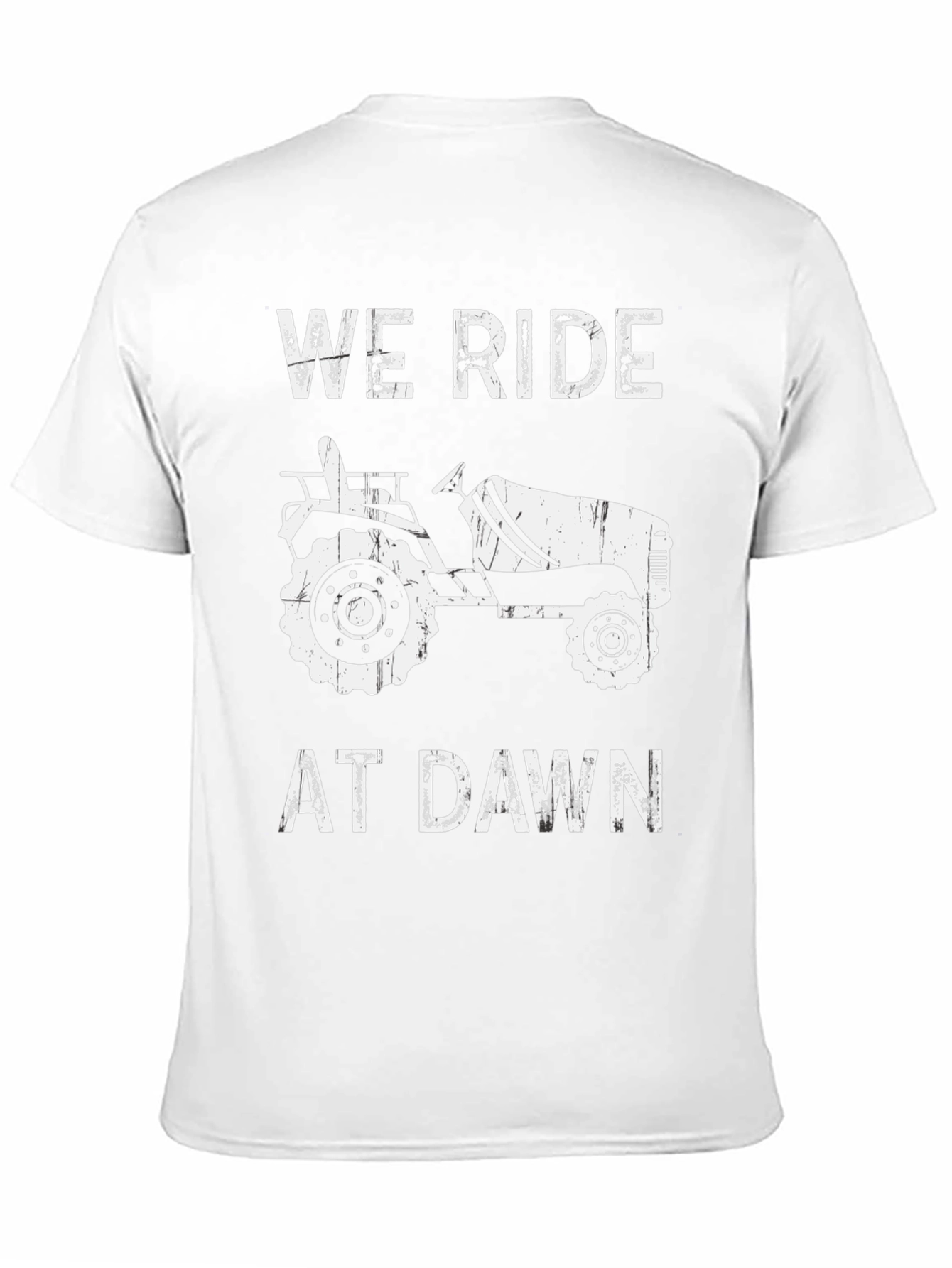 We Ride at Dawn Tractor Graphic Tee