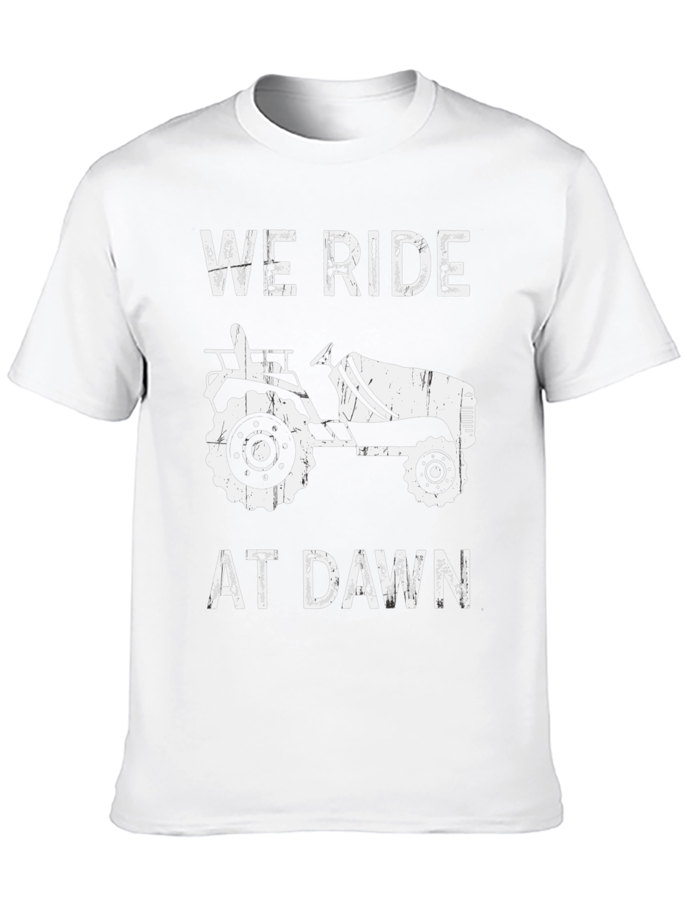 We Ride at Dawn Tractor Graphic Tee