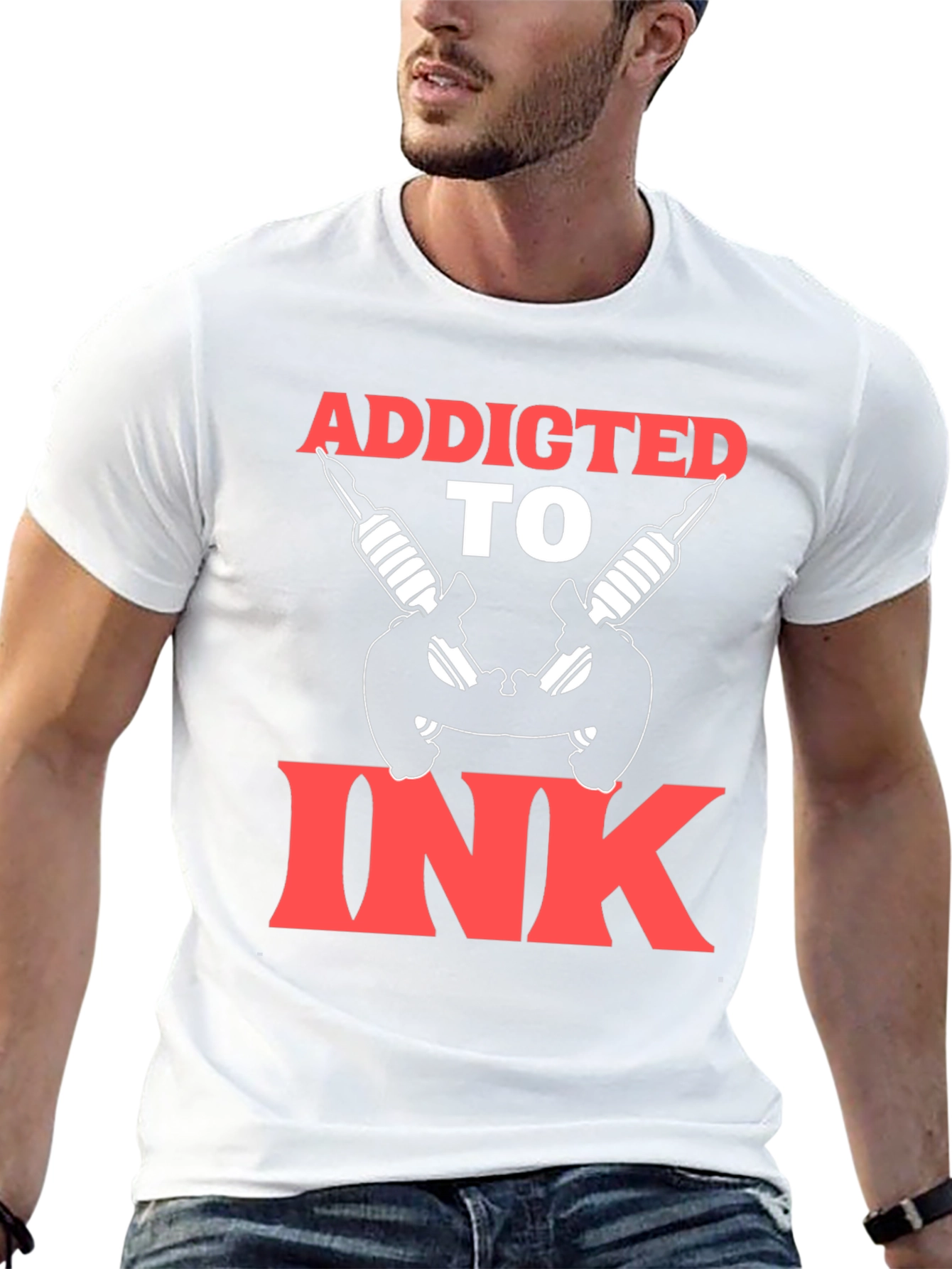 Addicted To Ink T-Shirt Tattoo Art Graphic Tee