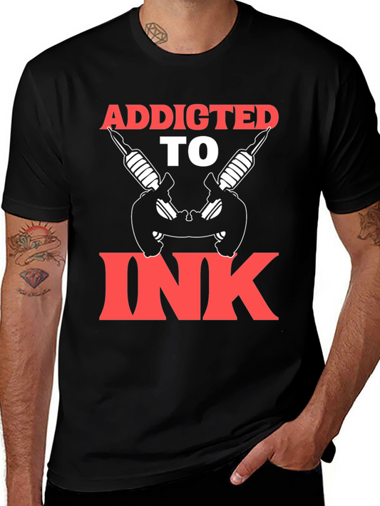 Addicted To Ink T-Shirt Tattoo Art Graphic Tee