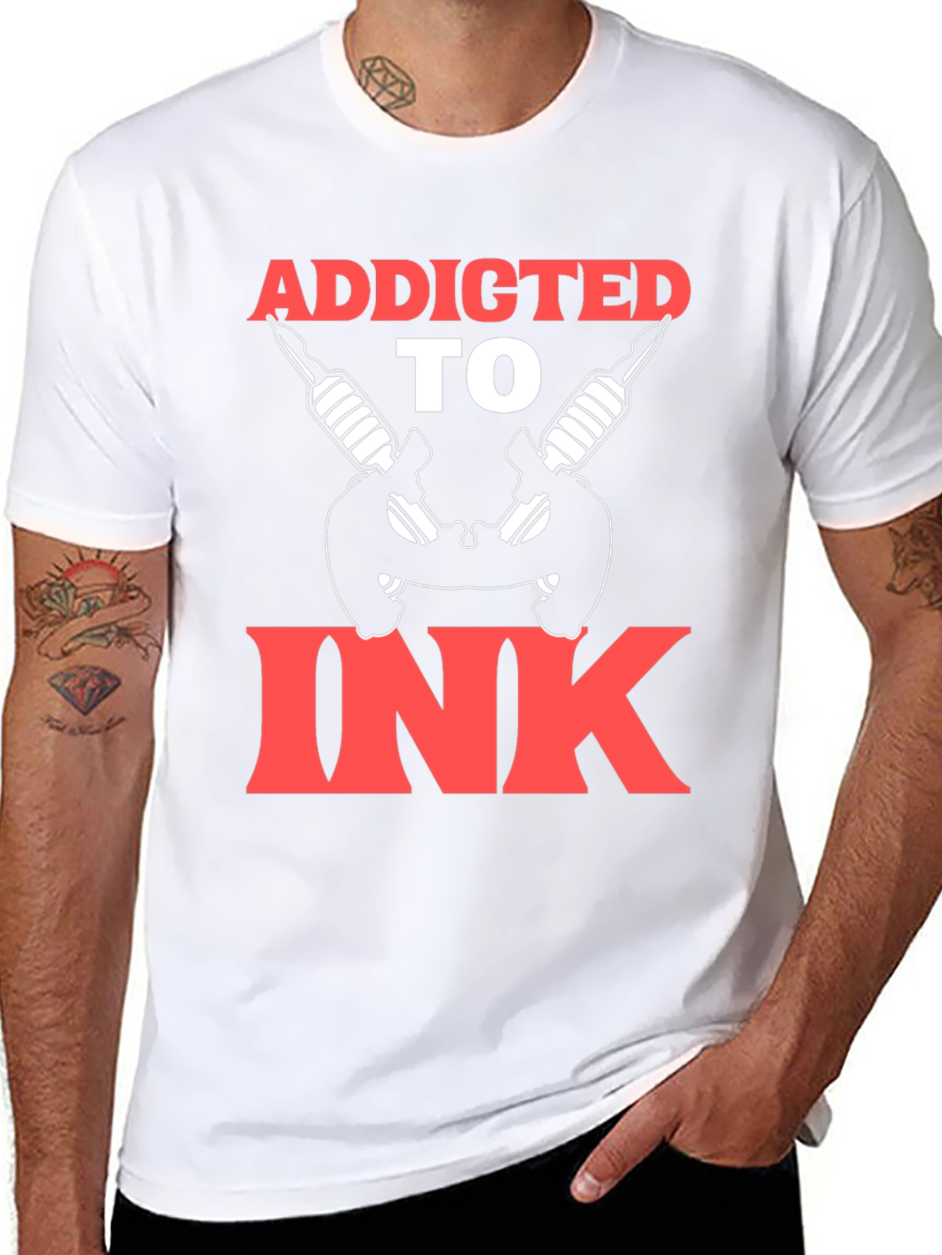 Addicted To Ink T-Shirt Tattoo Art Graphic Tee