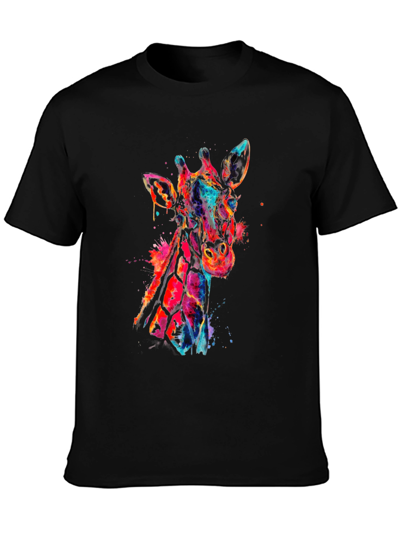 Colorful Giraffe Graphic Tee