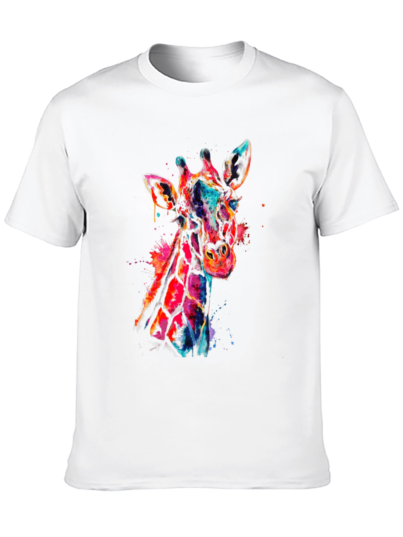 Colorful Giraffe Graphic Tee