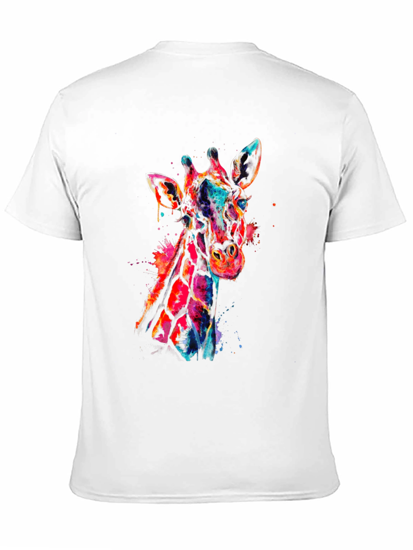 Colorful Giraffe Graphic Tee