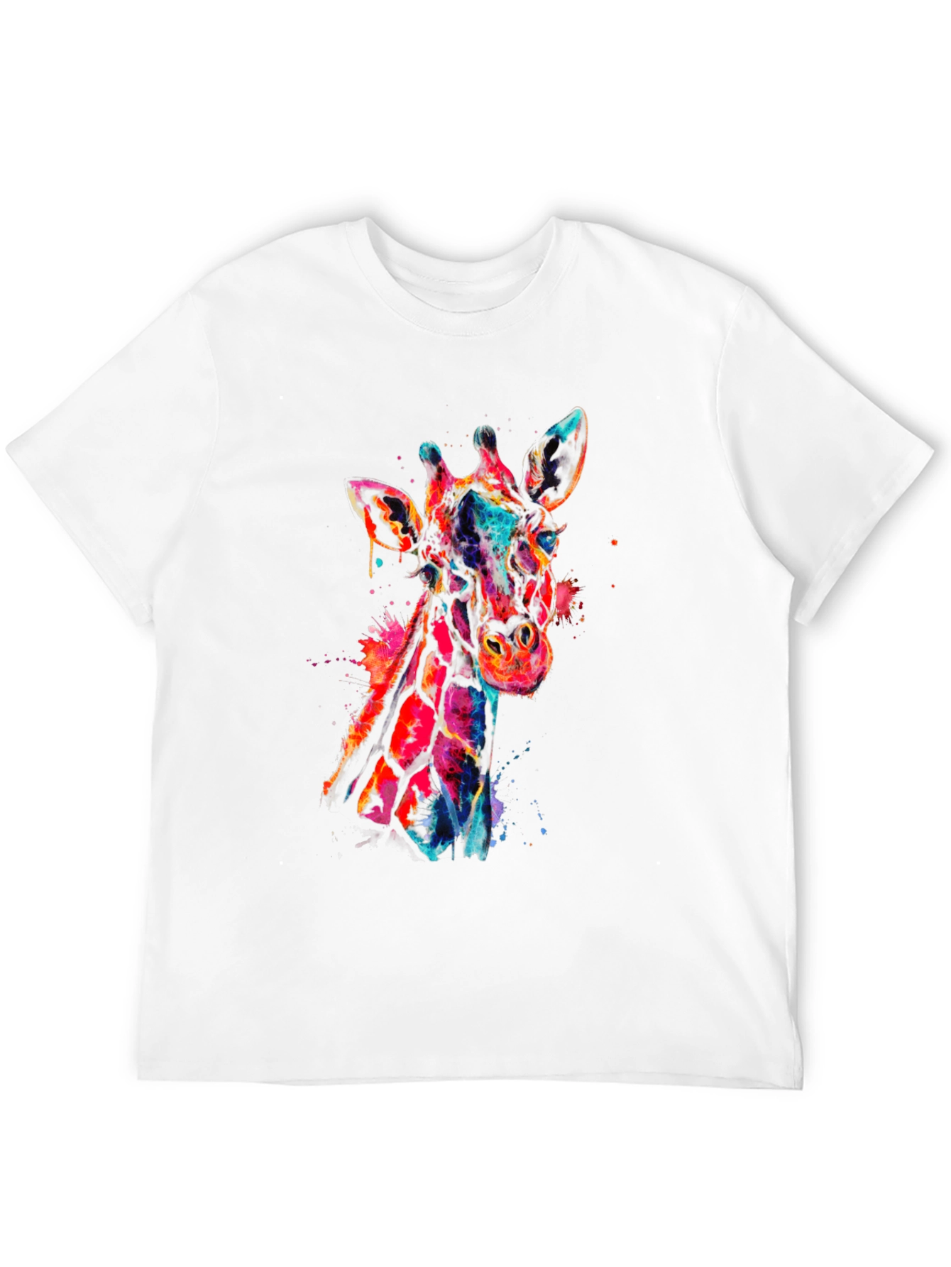 Colorful Giraffe Graphic Tee