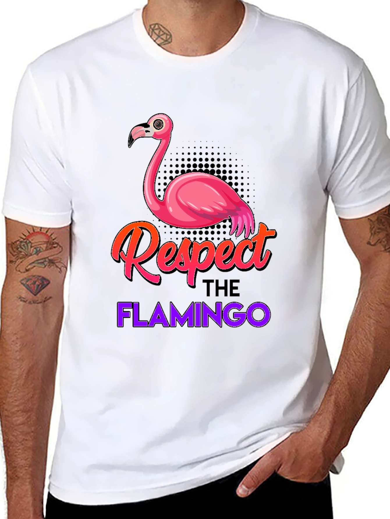 Respect the Flamingo Graphic Tee