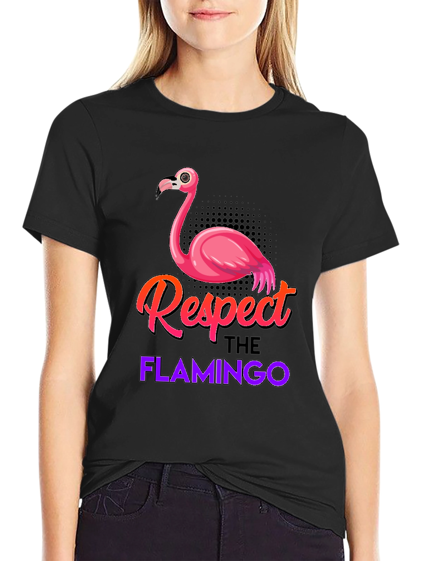 Respect the Flamingo Graphic Tee