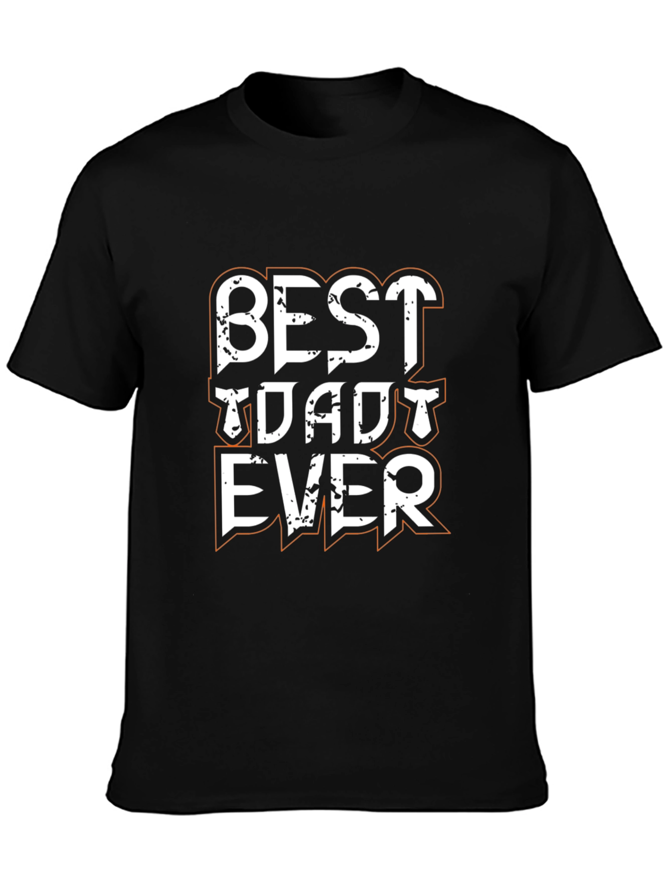 Best Dad Ever Black Graphic Tee