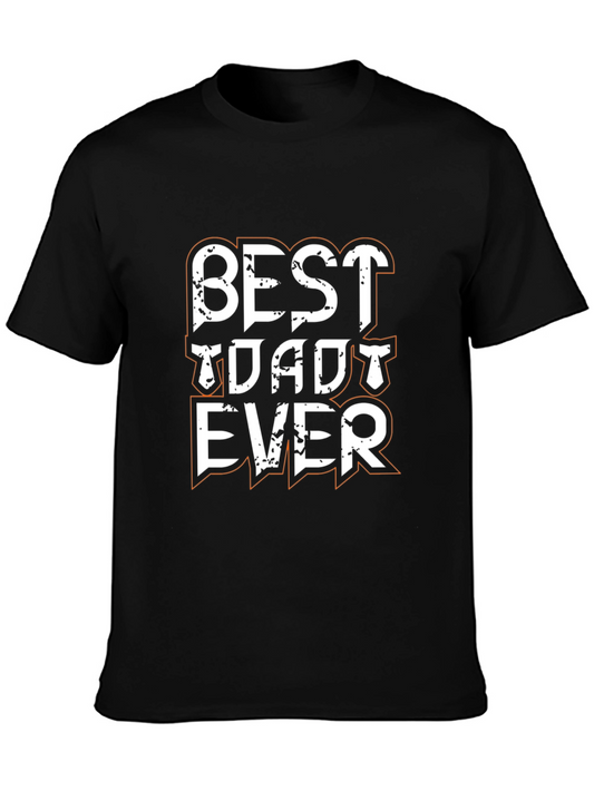Best Dad Ever Black Graphic Tee