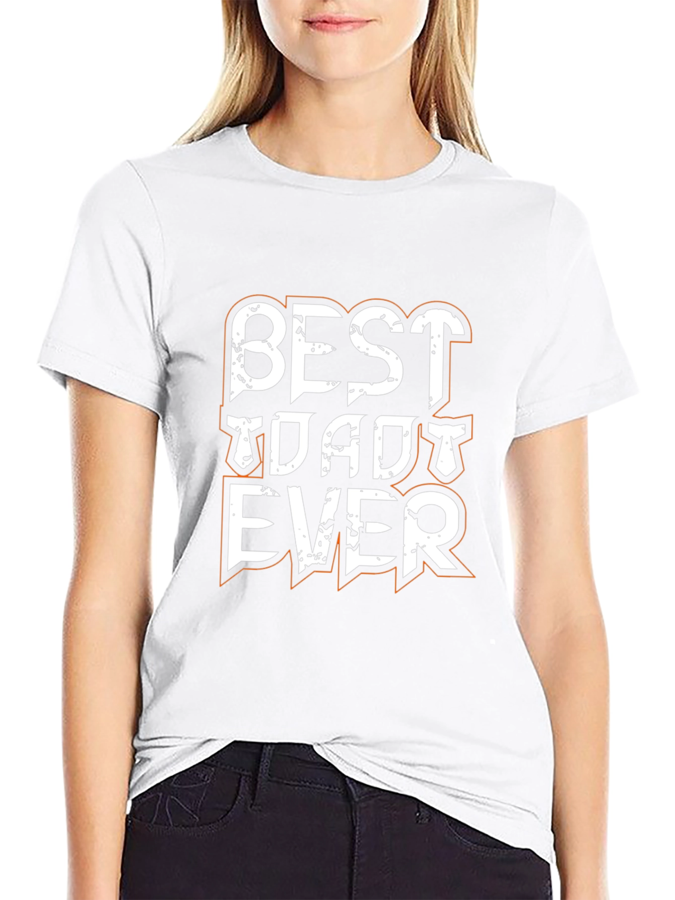 Best Dad Ever Black Graphic Tee