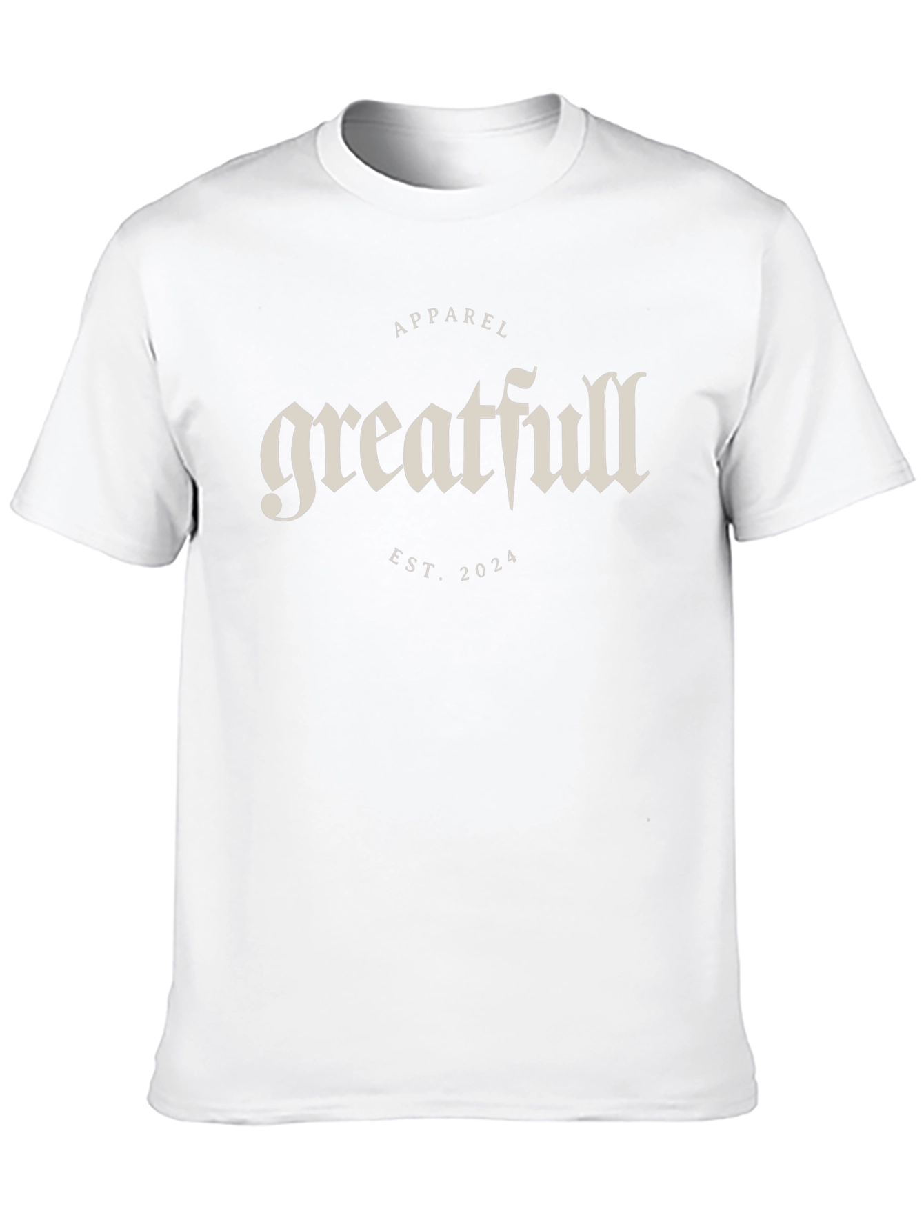 Greatfull Apparel Black T-Shirt Est. 2024