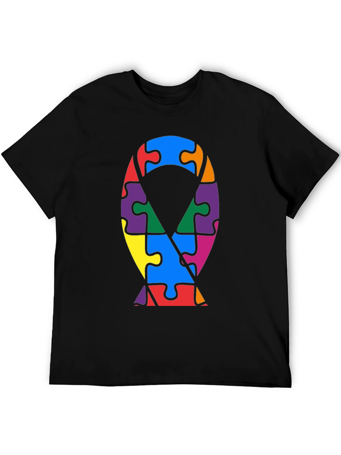Autism Awareness Puzzle Ribbon T-Shirt