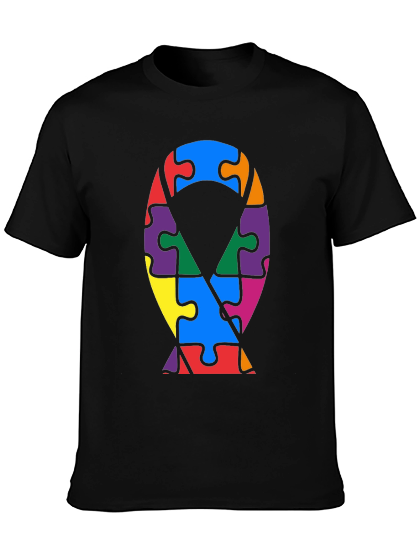 Autism Awareness Puzzle Ribbon T-Shirt