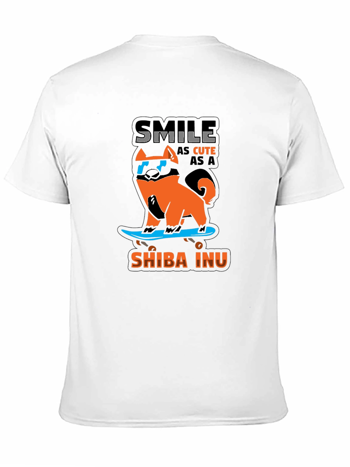 Shiba Inu Skateboard T-Shirt – Cute Dog Lover Tee