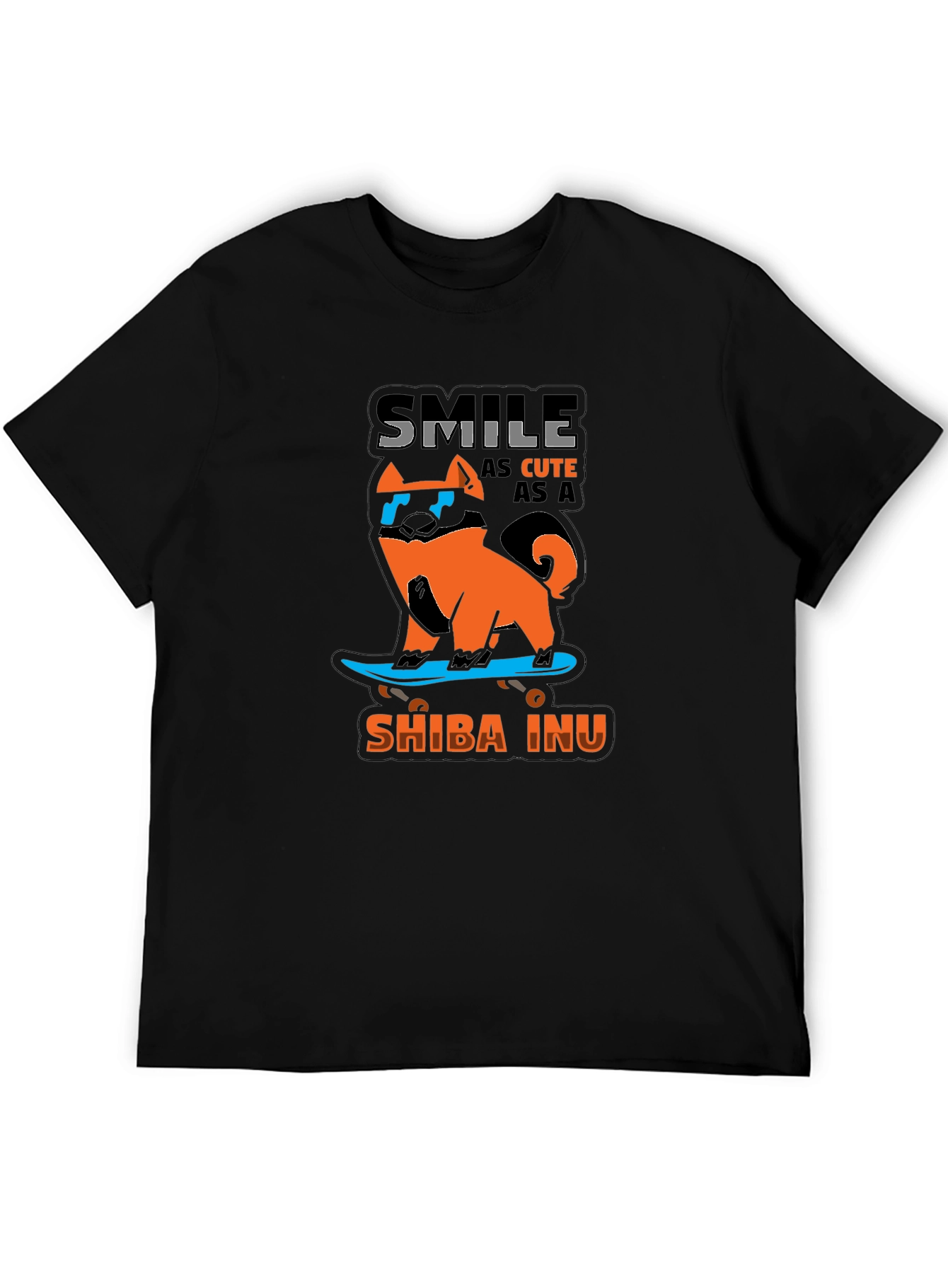 Shiba Inu Skateboard T-Shirt – Cute Dog Lover Tee