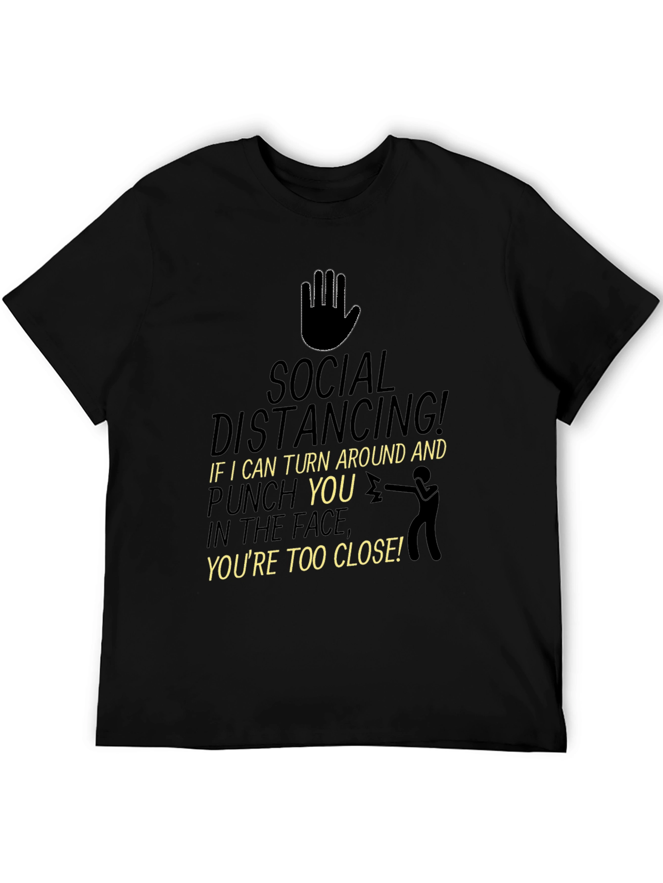 Social Distancing Punch Funny T-Shirt