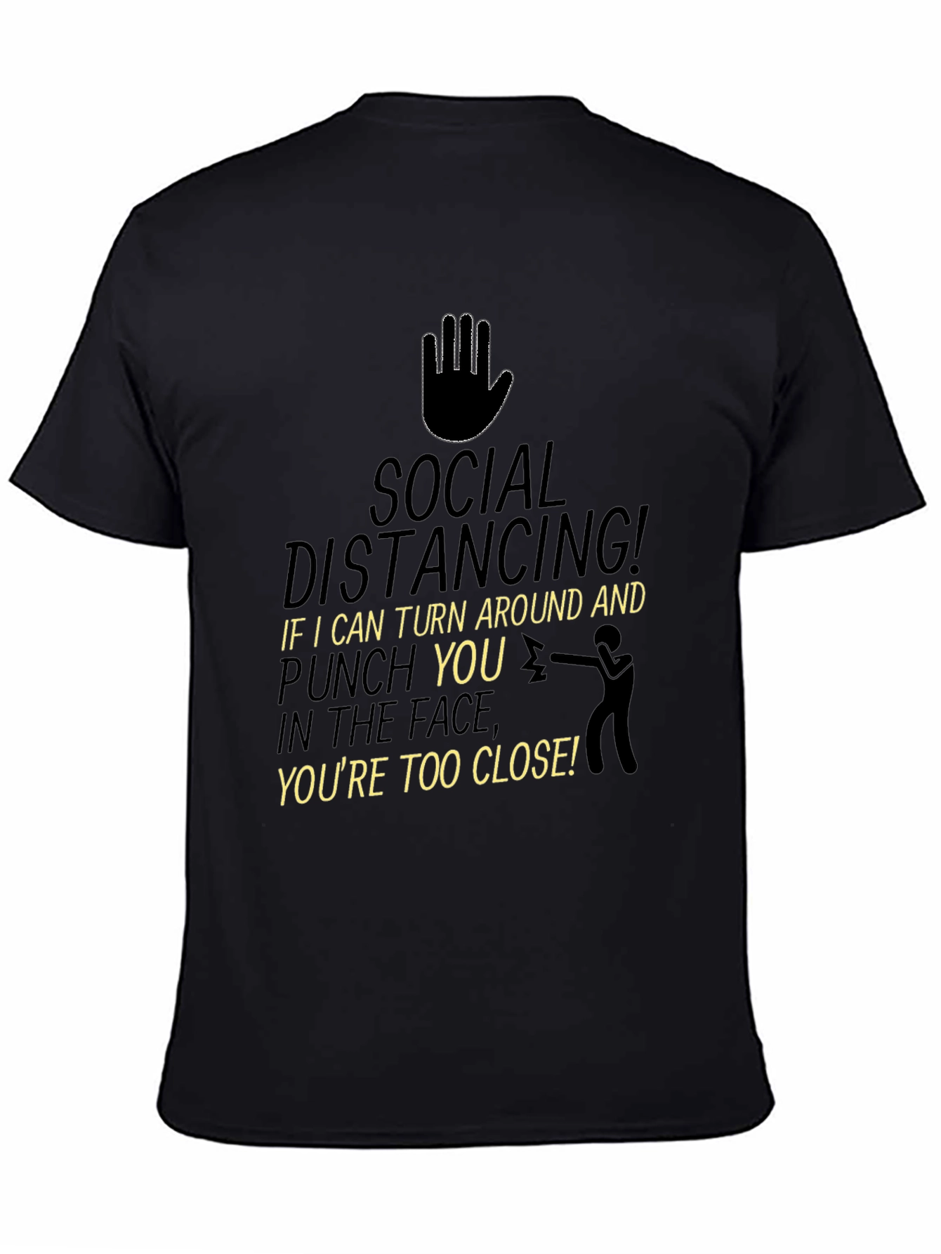 Social Distancing Punch Funny T-Shirt