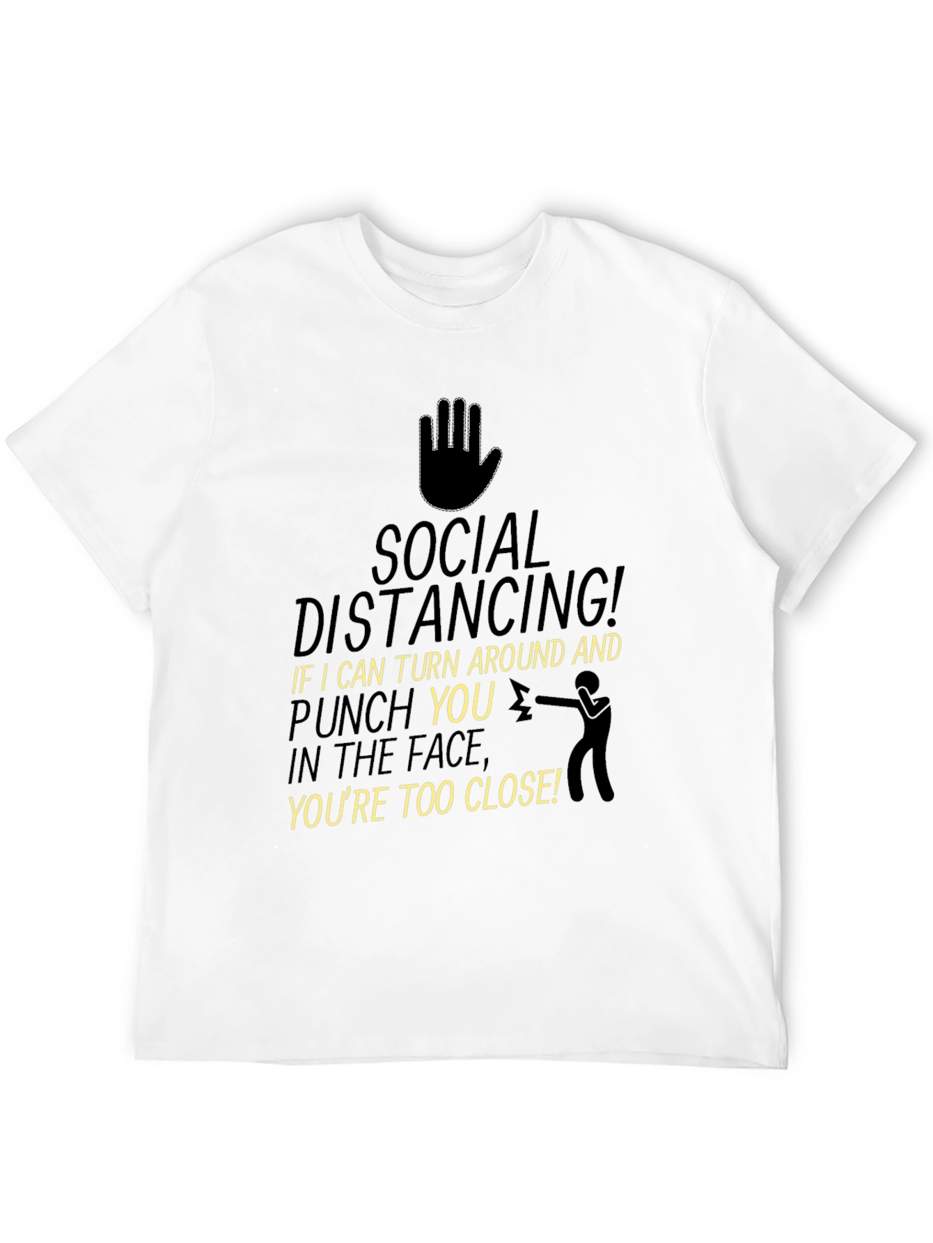 Social Distancing Punch Funny T-Shirt