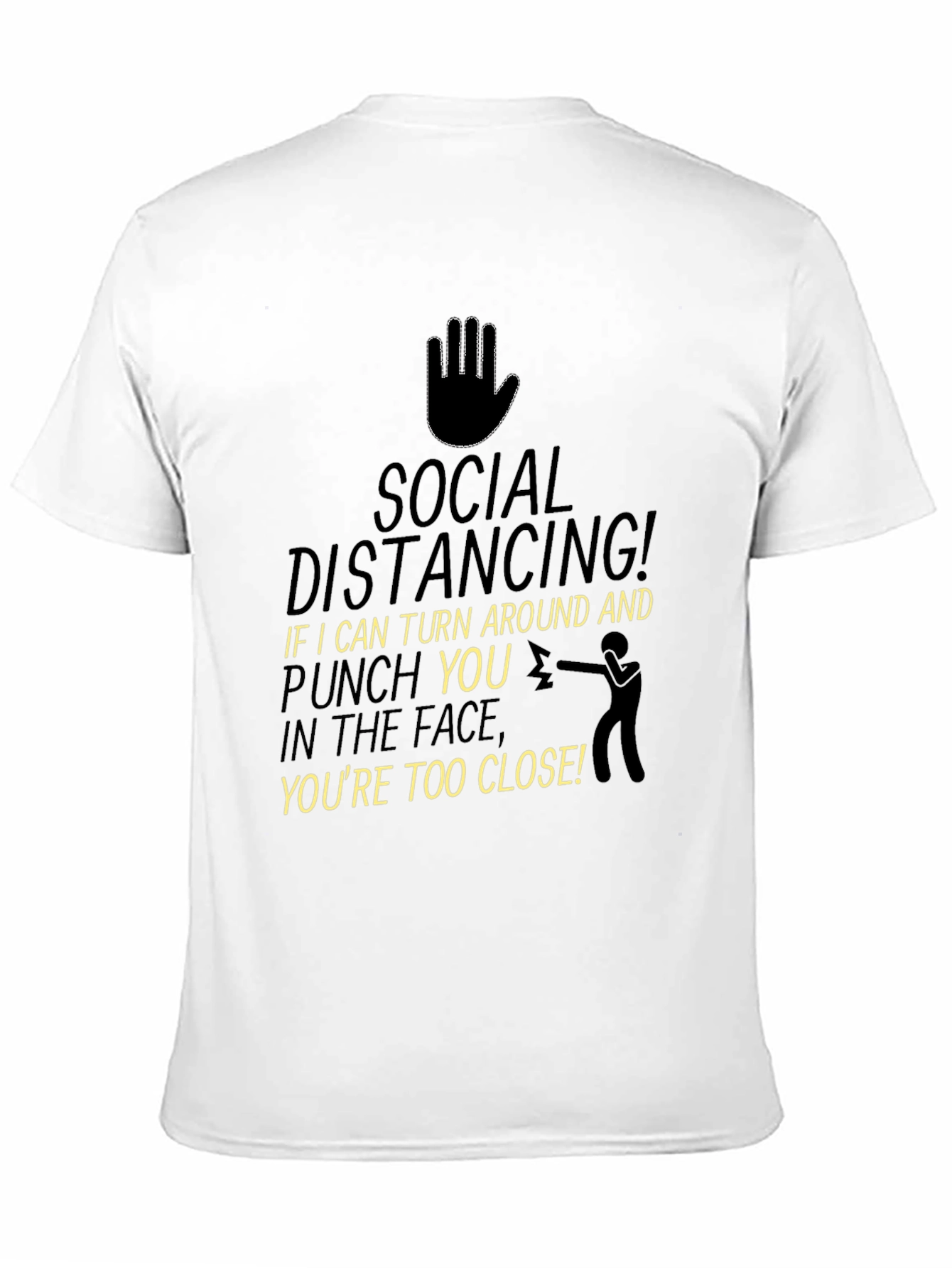 Social Distancing Punch Funny T-Shirt