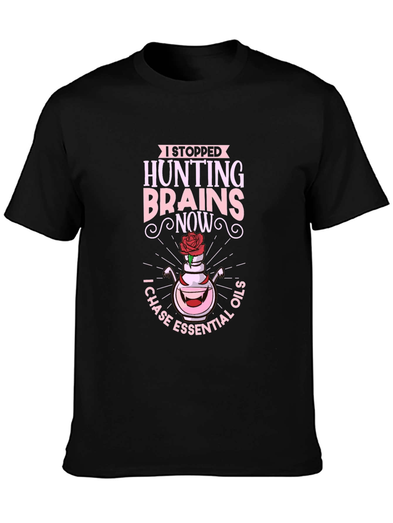 Hunting Brains Essential Oils Graphic T-Shirt