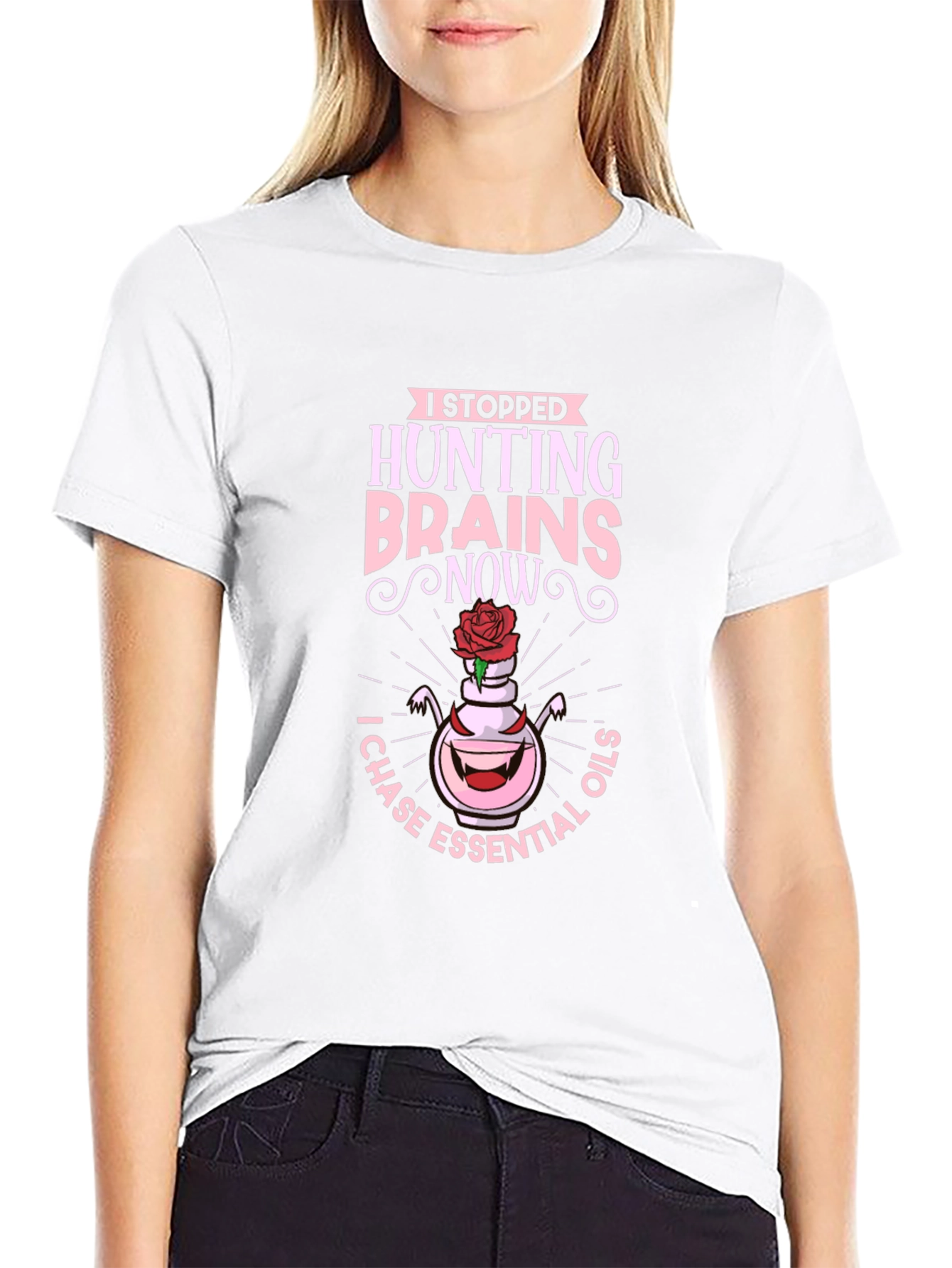 Hunting Brains Essential Oils Graphic T-Shirt