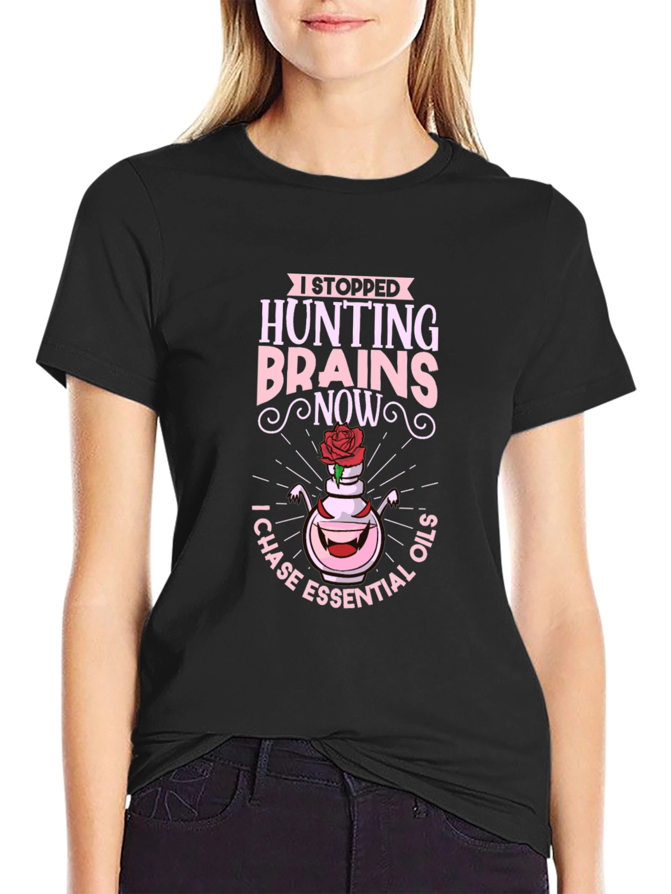 Hunting Brains Essential Oils Graphic T-Shirt
