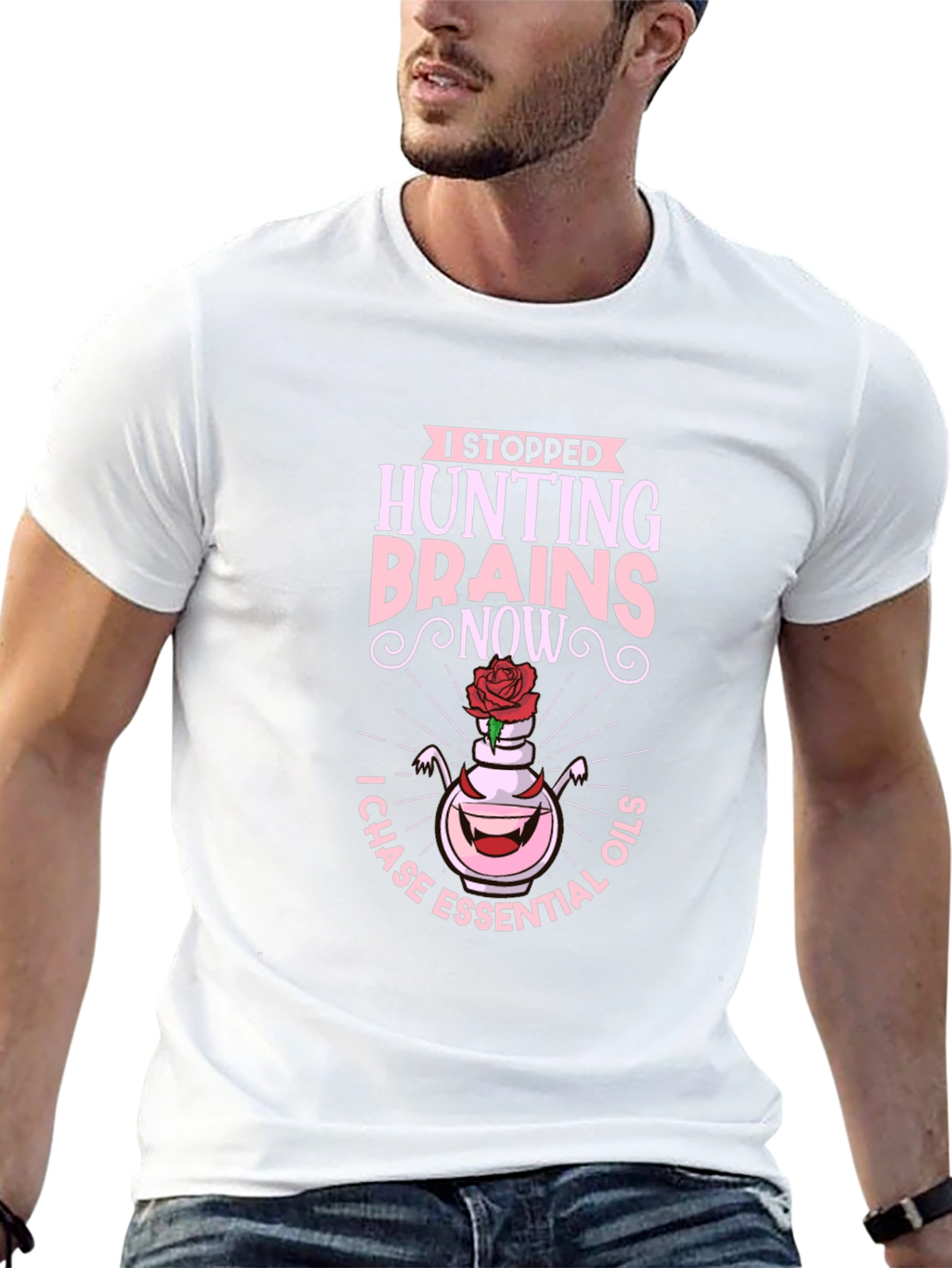 Hunting Brains Essential Oils Graphic T-Shirt