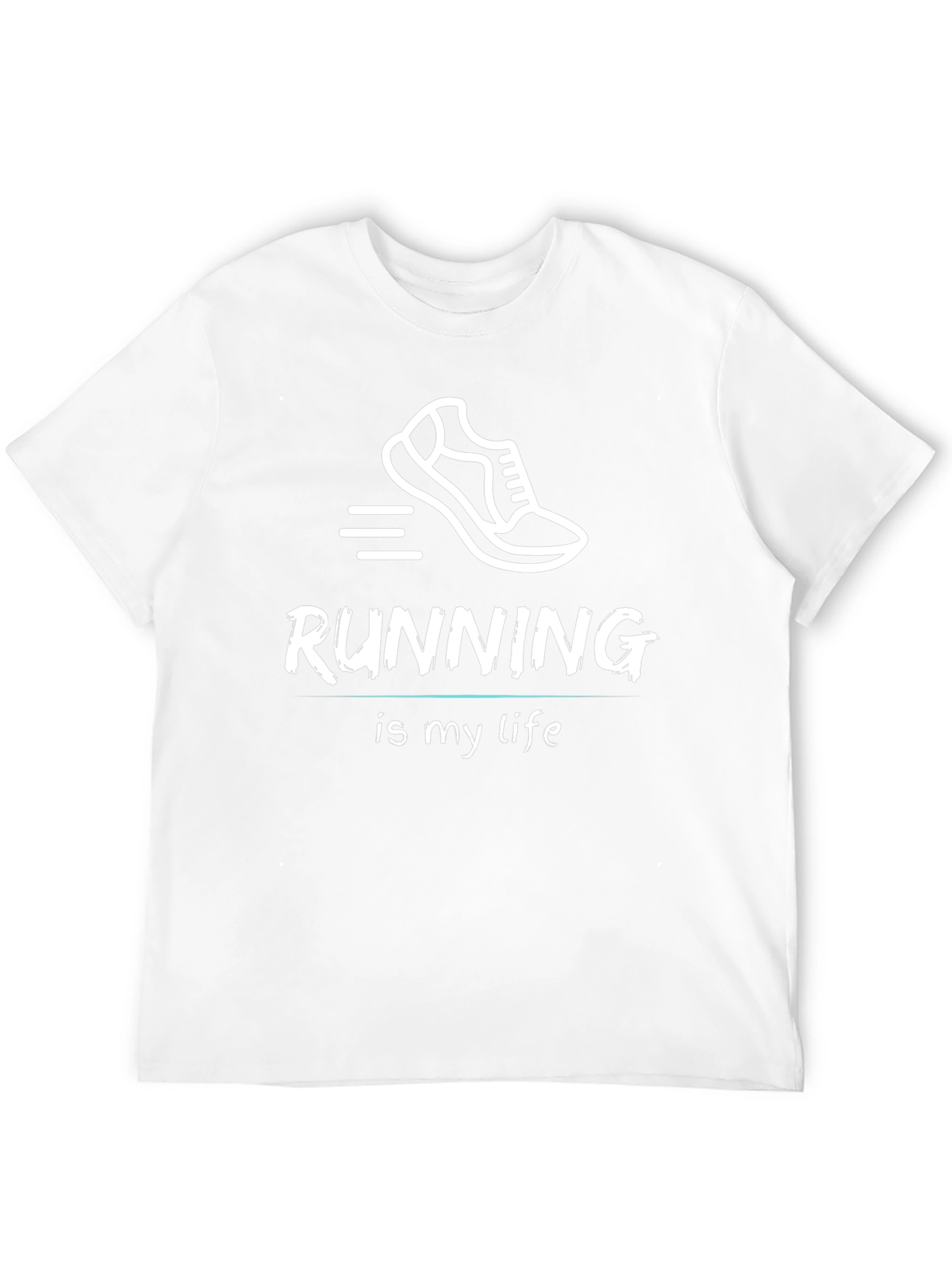 Running Is My Life Black Graphic Tee