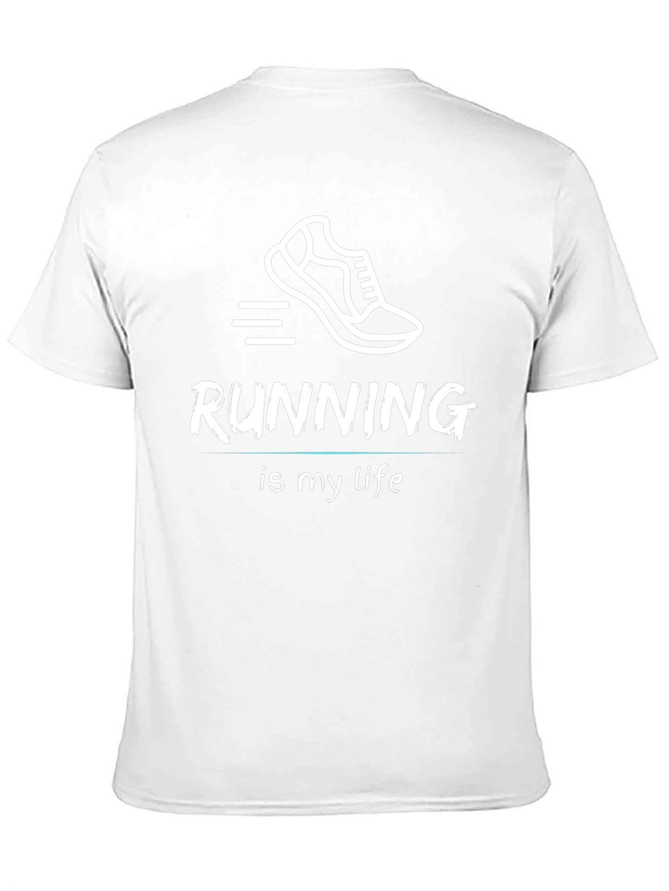 Running Is My Life Black Graphic Tee