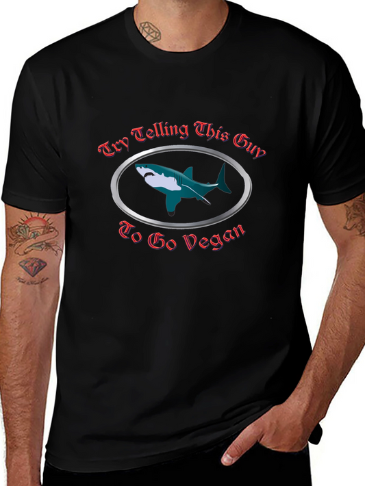 Shark Go Vegan Graphic T-Shirt
