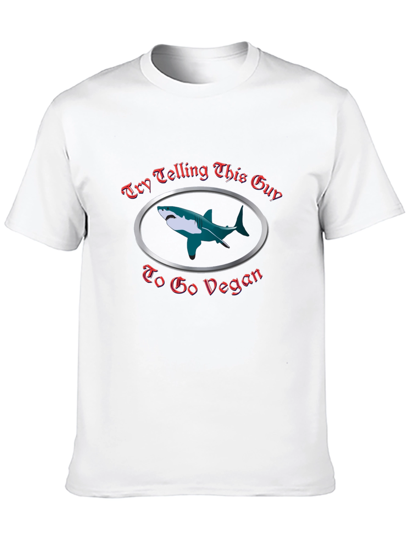 Shark Go Vegan Graphic T-Shirt