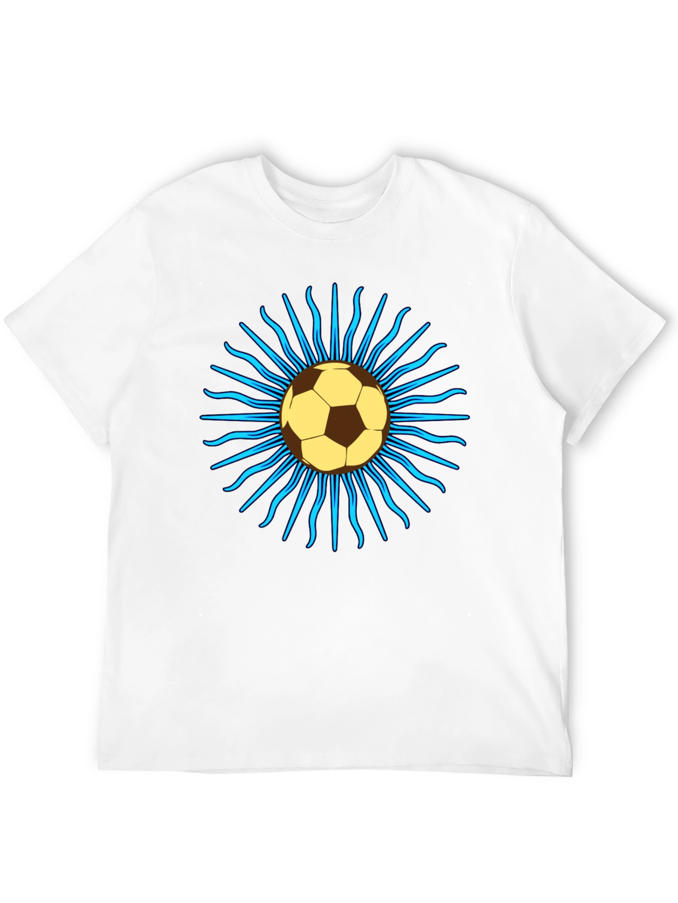 Soccer Ball Sun T-Shirt - Black