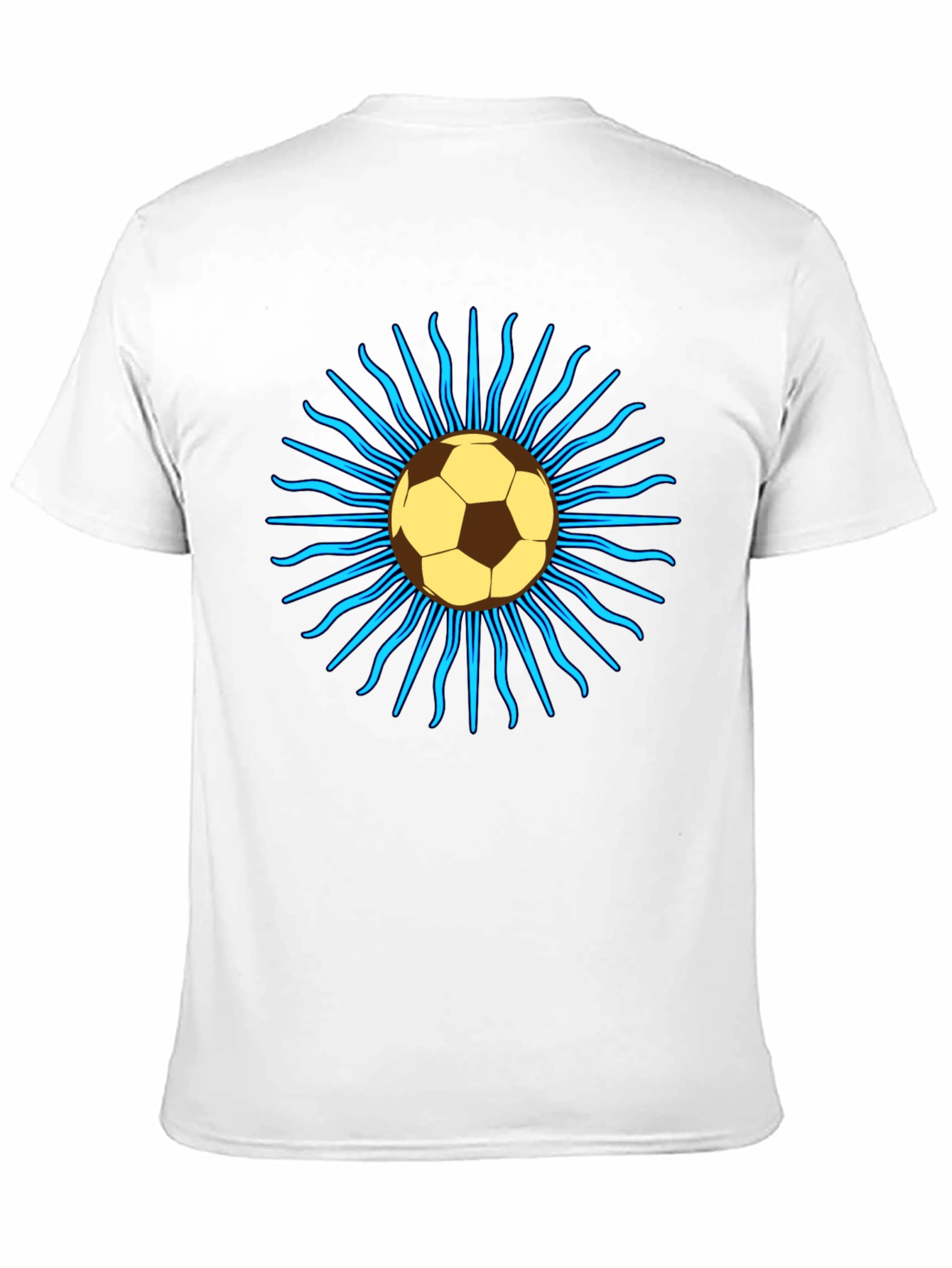 Soccer Ball Sun T-Shirt - Black