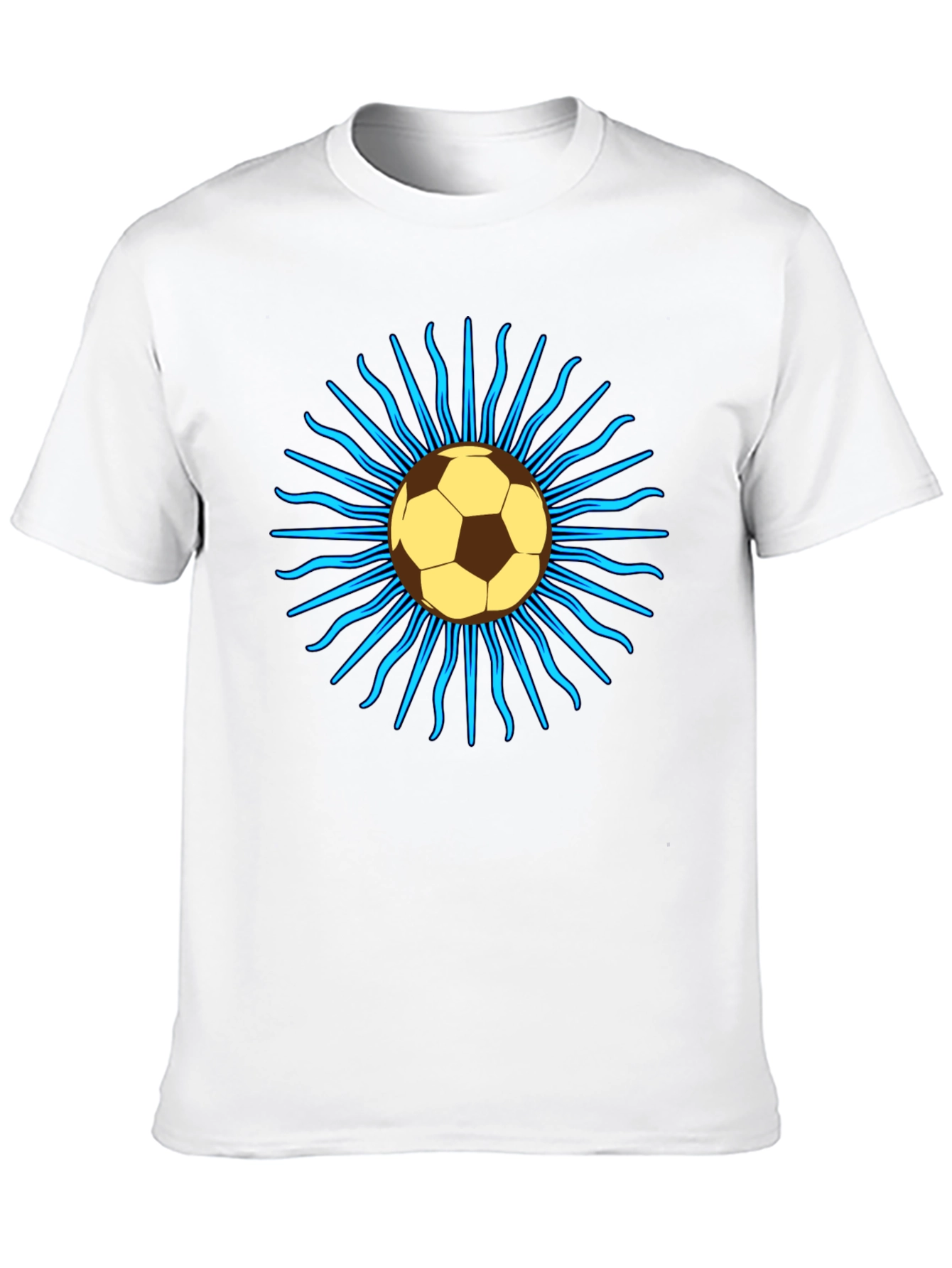 Soccer Ball Sun T-Shirt - Black