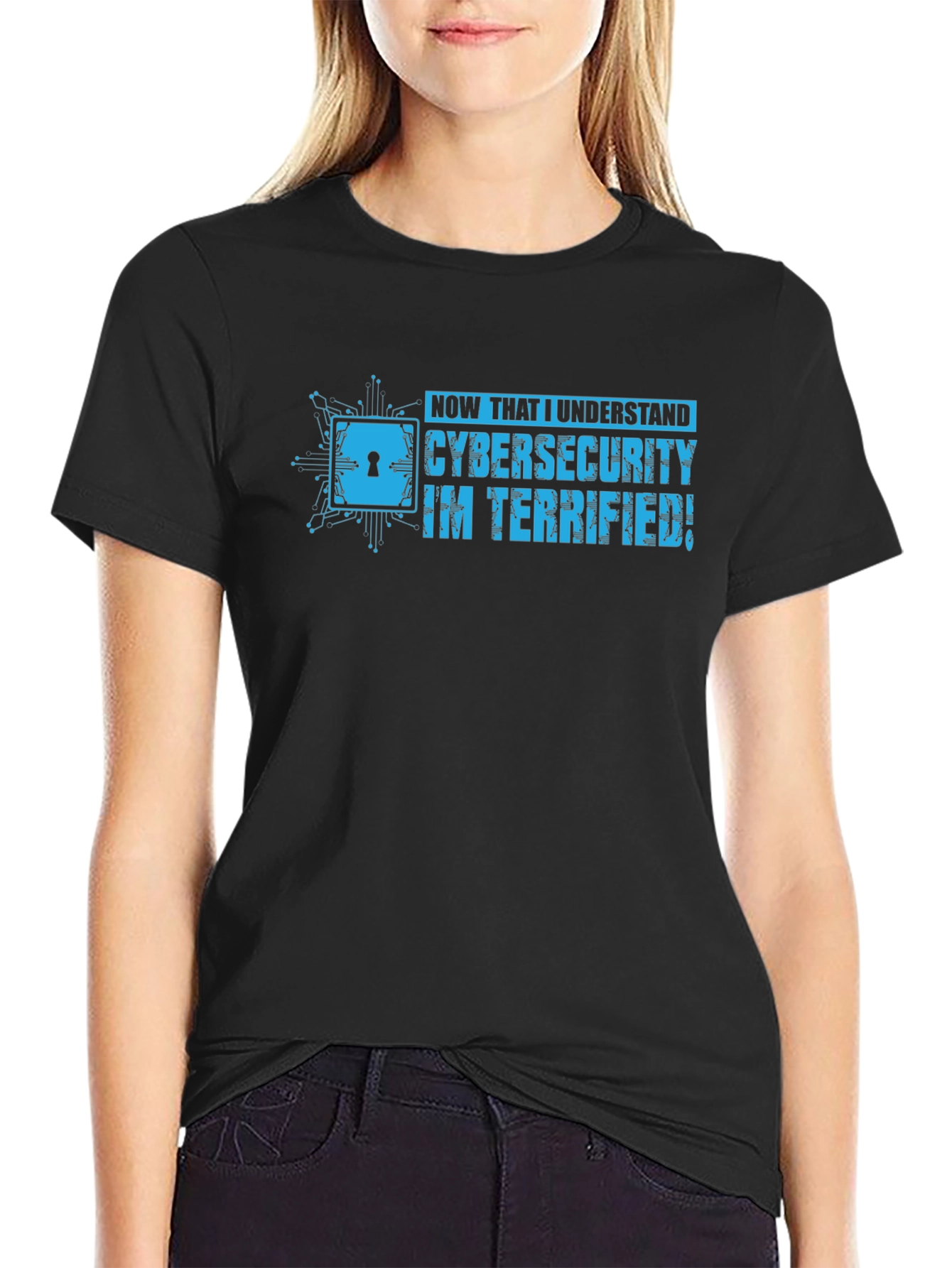 Cybersecurity Terrified Graphic Tee