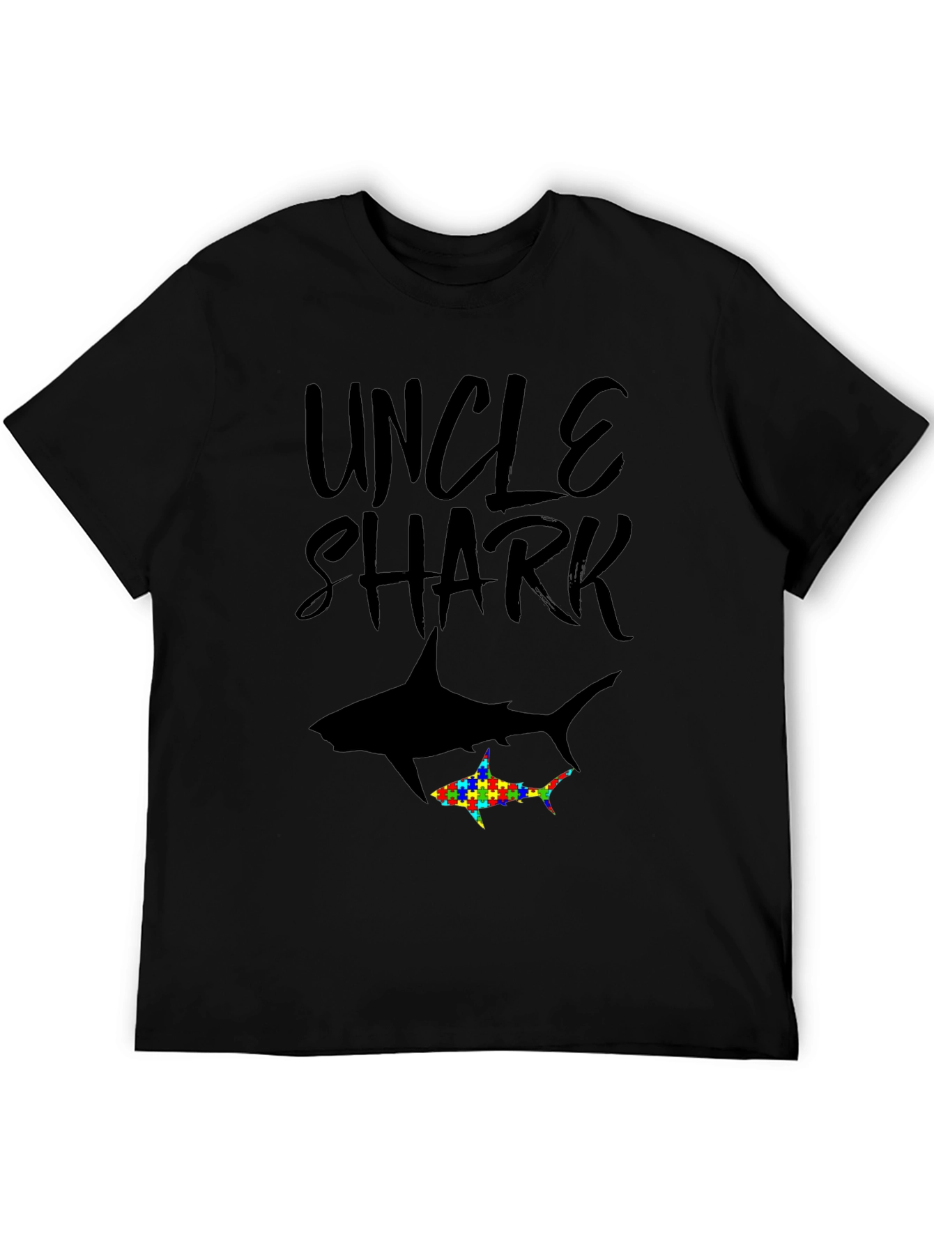 Uncle Shark Autism Awareness T-Shirt