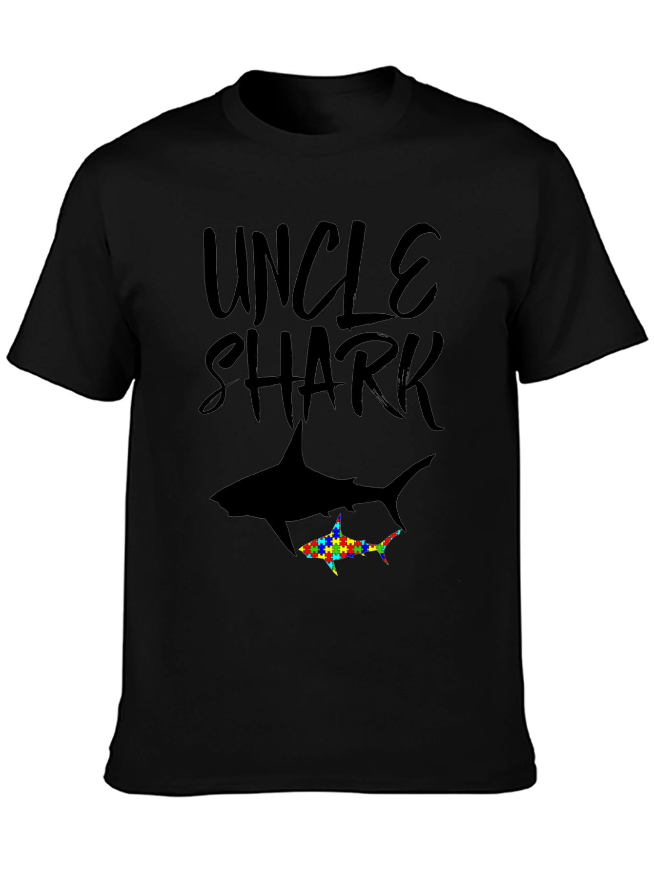 Uncle Shark Autism Awareness T-Shirt