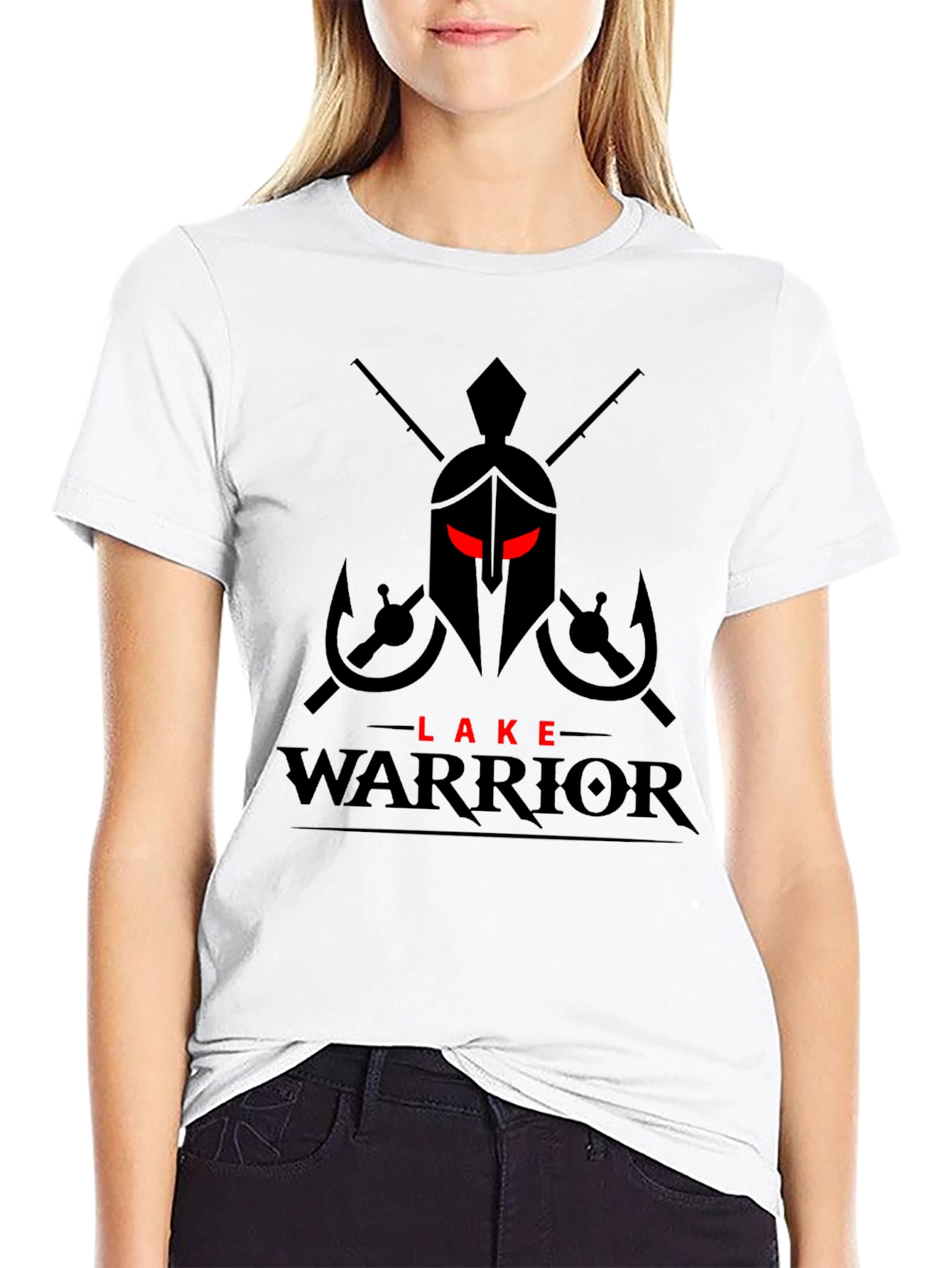 Lake Warrior T-Shirt - Fishing Spartan Design
