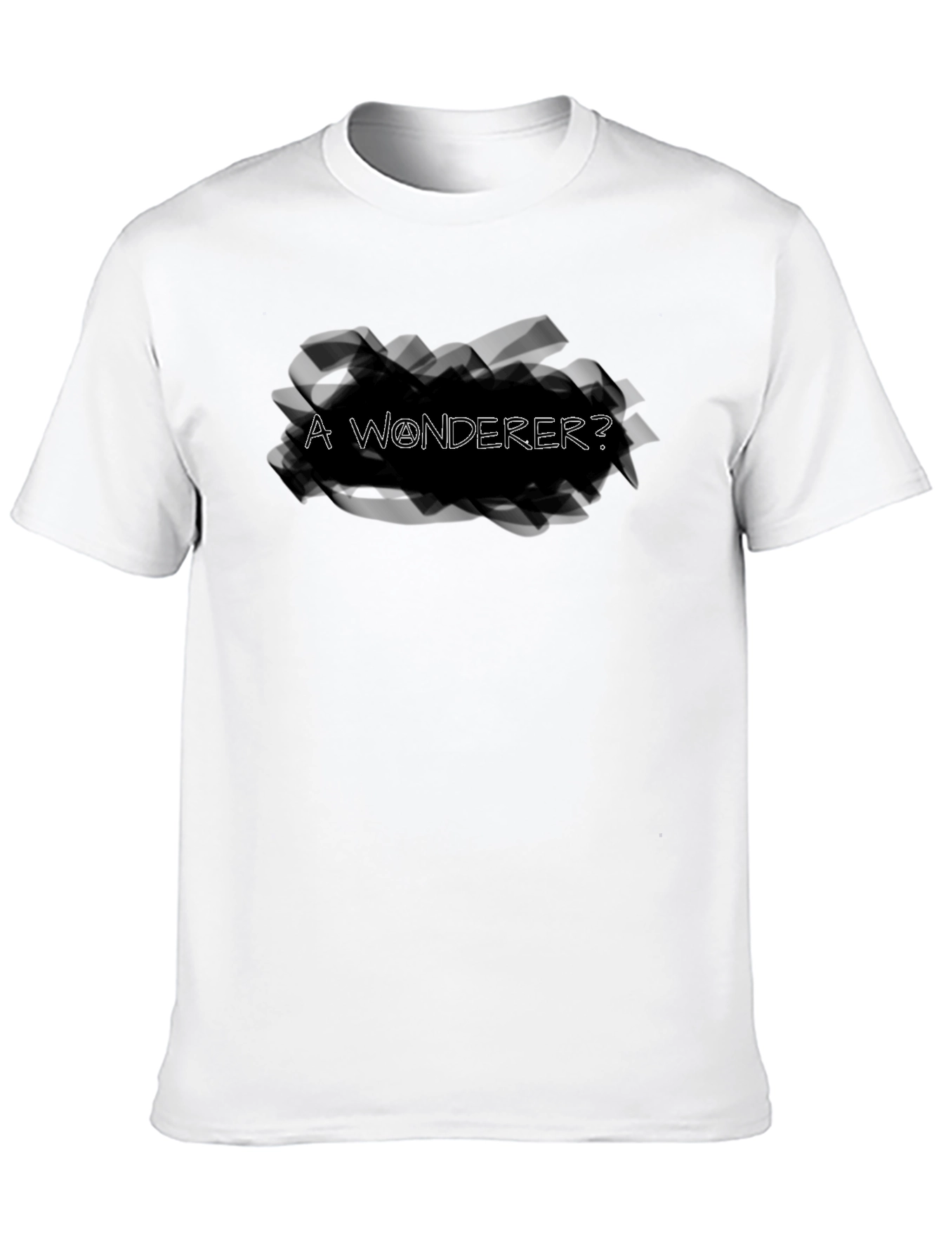 A Wonderer? Black Graphic Tee