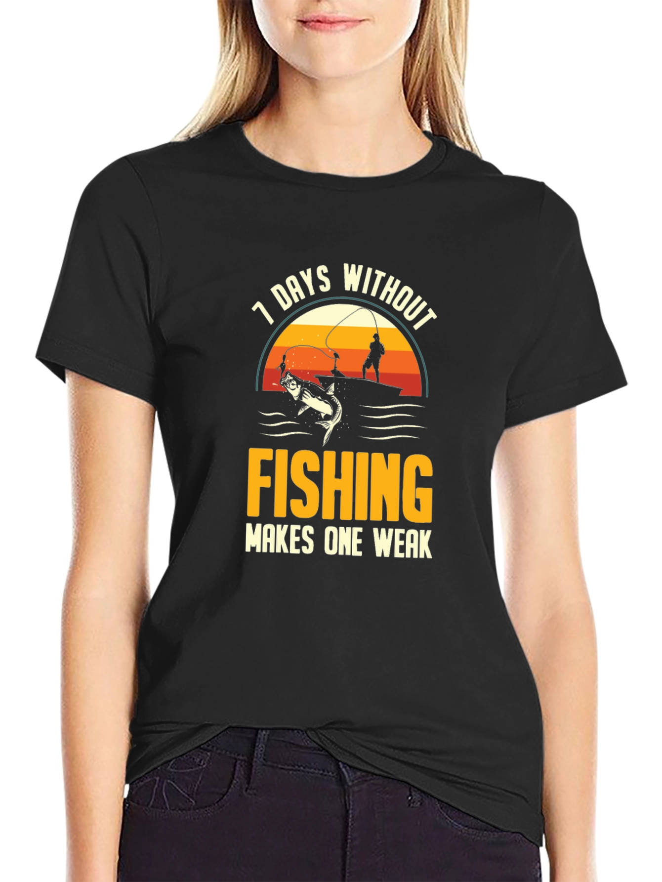 Fishing T-Shirt - 7 Days Without Fishing