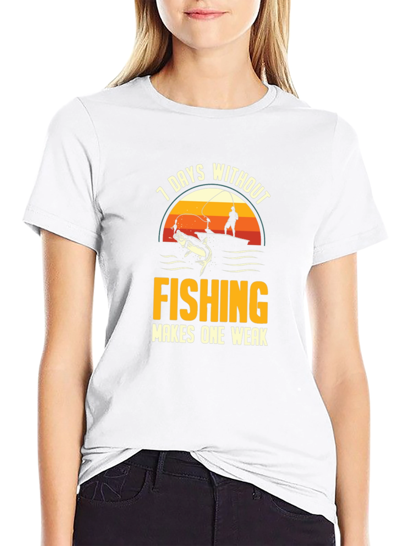 Fishing T-Shirt - 7 Days Without Fishing