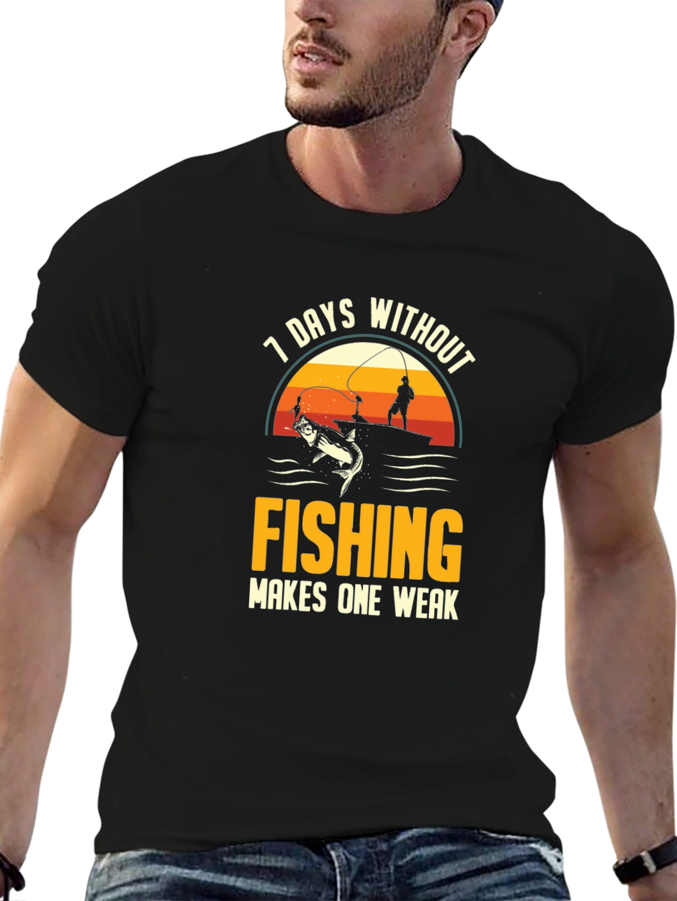 Fishing T-Shirt - 7 Days Without Fishing