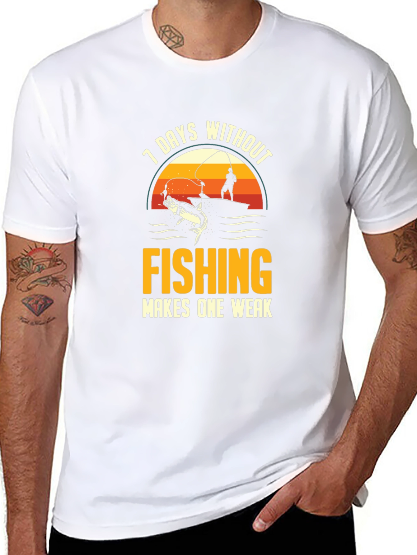 Fishing T-Shirt - 7 Days Without Fishing