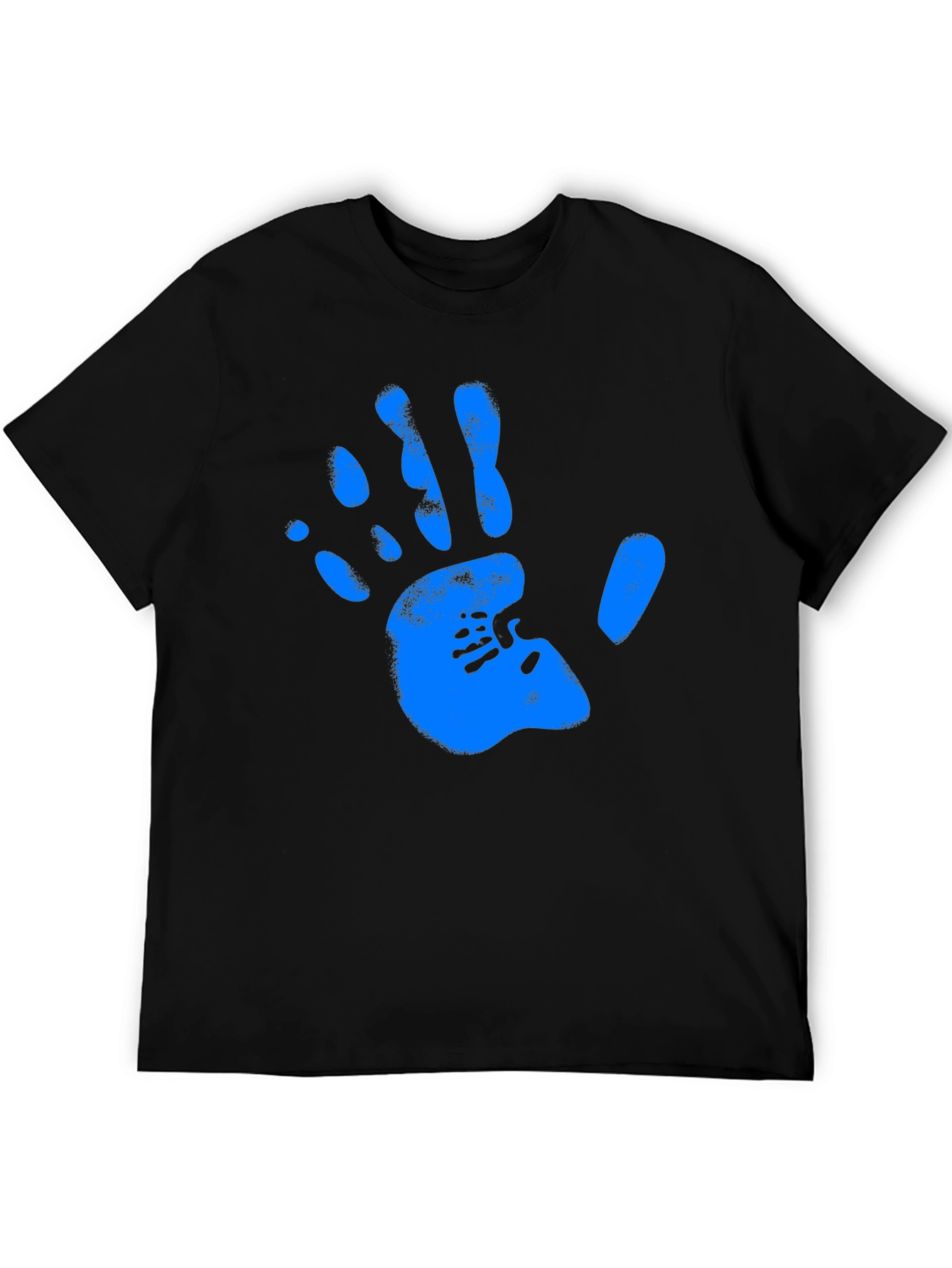 Handprint Graphic Black Tee