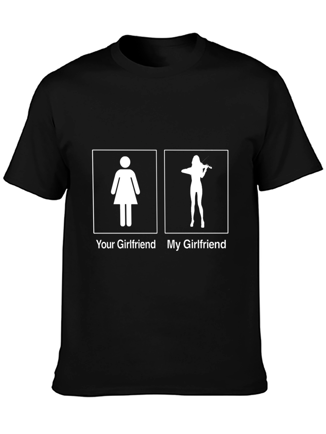 Funny Musician T-Shirt - My Girlfriend Plays Violin