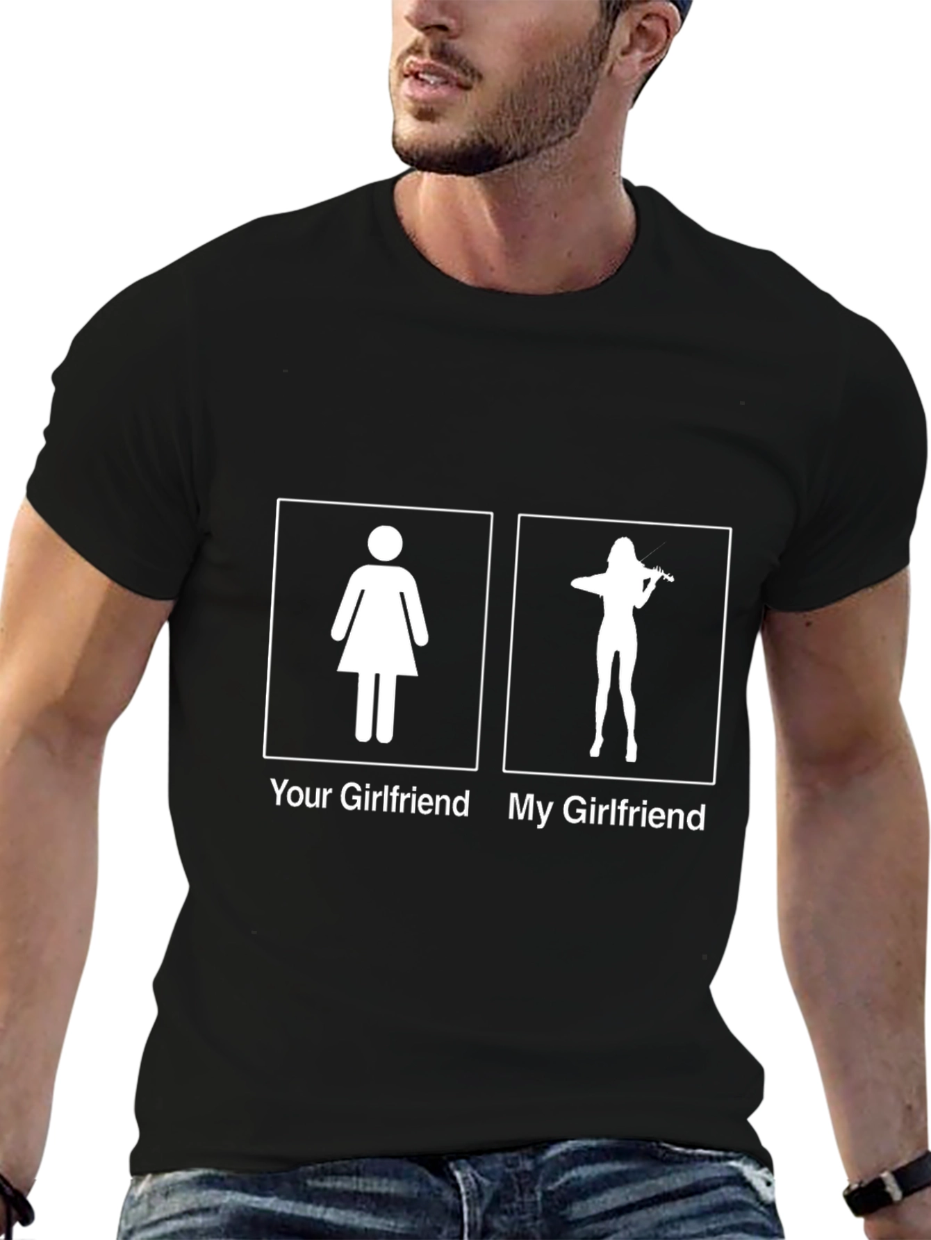 Funny Musician T-Shirt - My Girlfriend Plays Violin