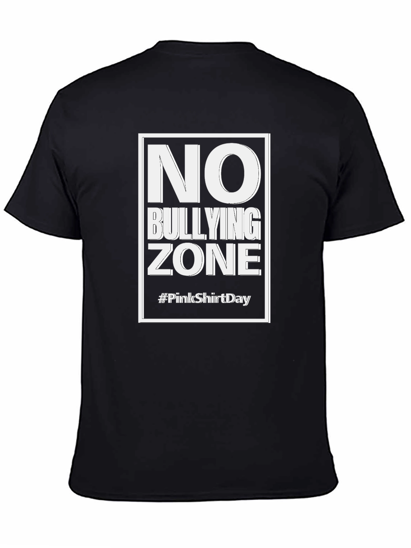 No Bullying Zone Black T-Shirt