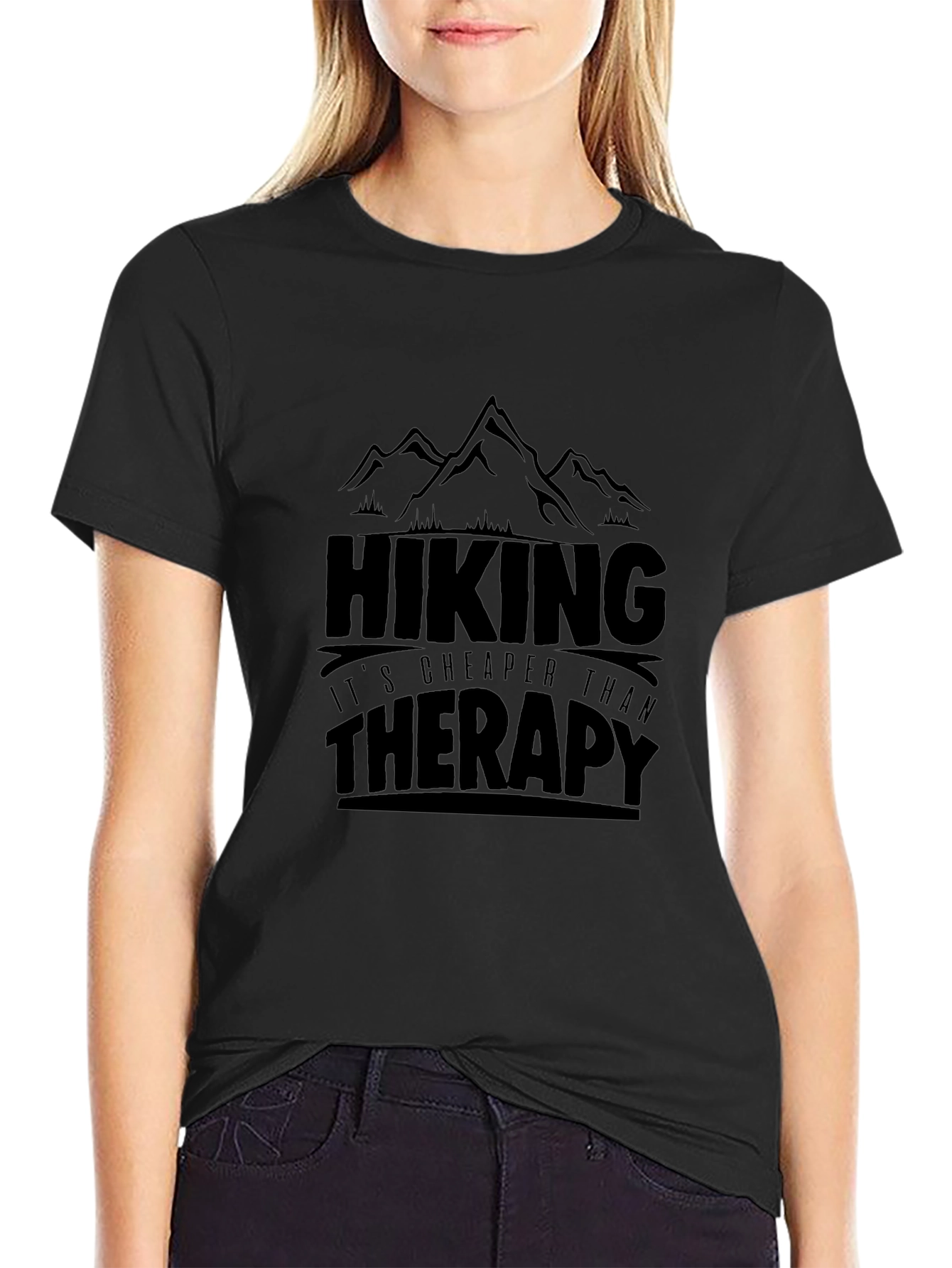 Hiking Cheaper Than Therapy T-Shirt