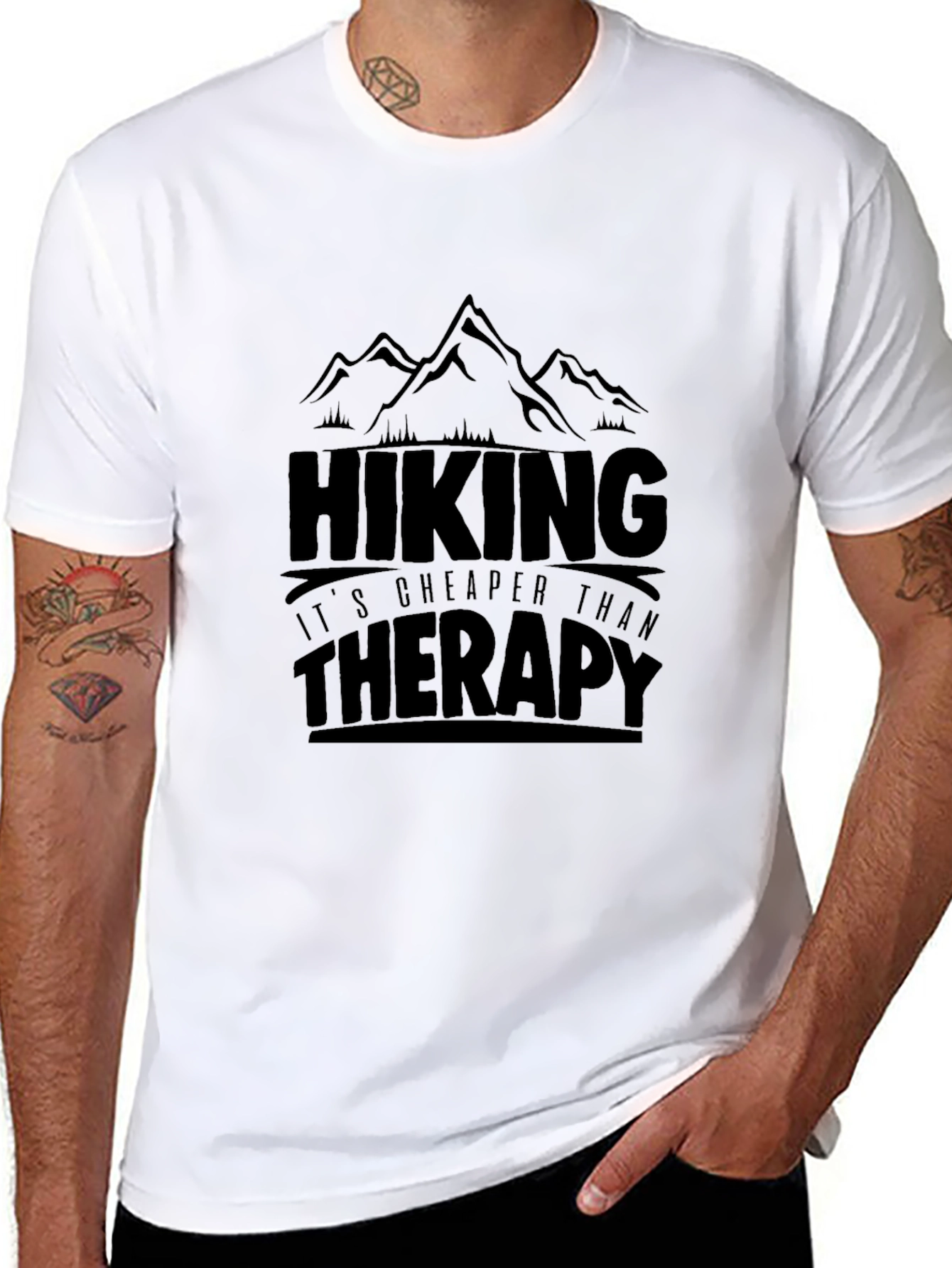 Hiking Cheaper Than Therapy T-Shirt