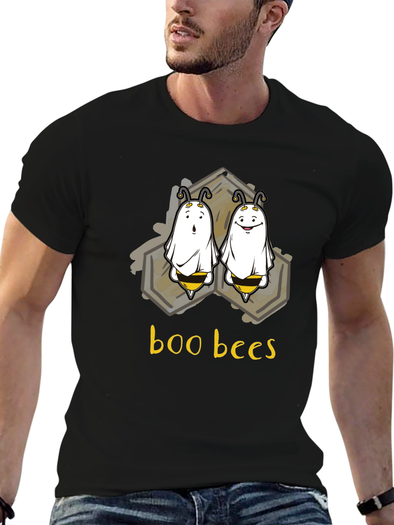 Boo Bees Halloween T-Shirt - Spooky Season